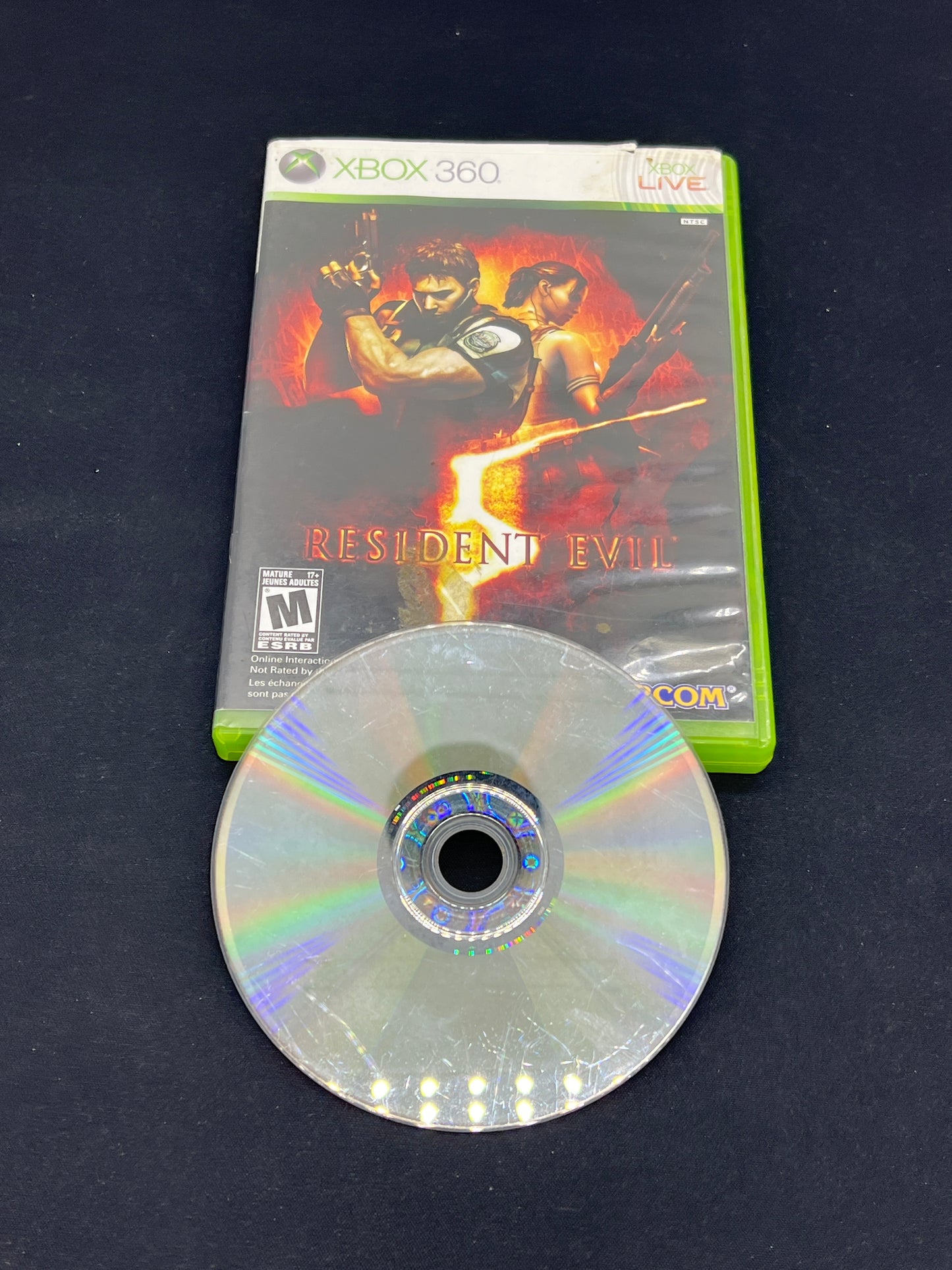 Auction Lot 170: XBOX 360 Resident Evil 5 Disc & Case
