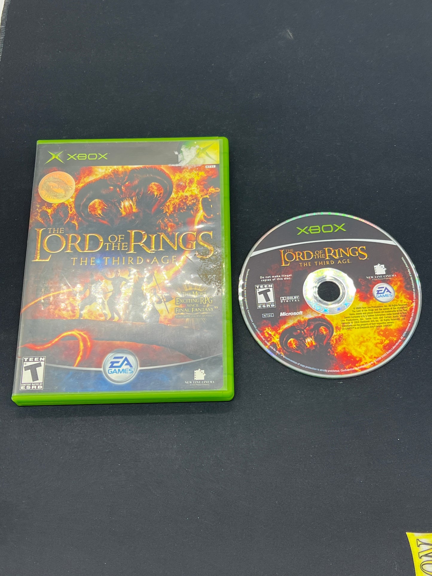 Auction Lot 149: XBOX The Lord of the Rings the Third Age Disc & Case