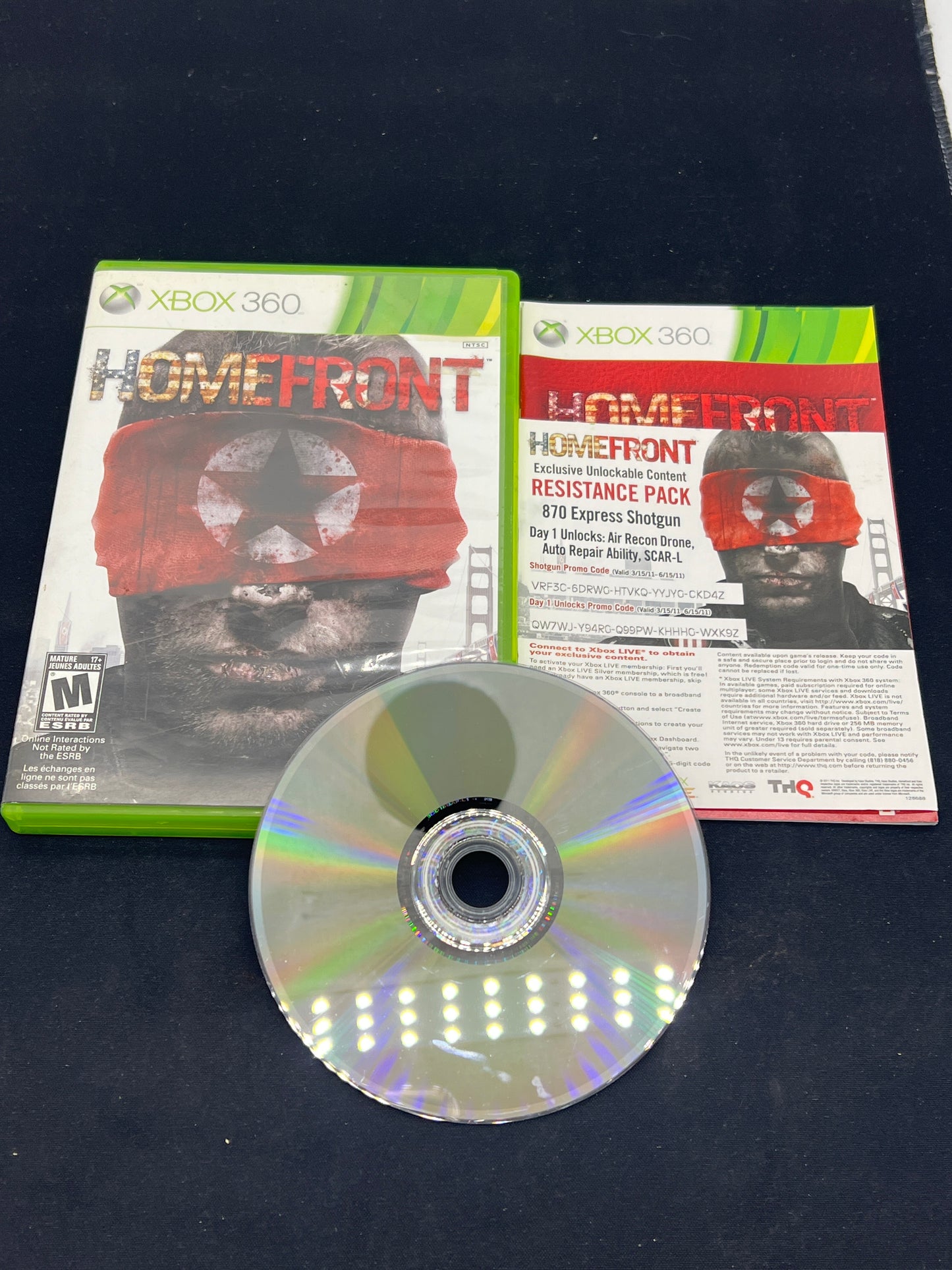 Auction Lot 84: XBox360 Video Game Homefront CIB