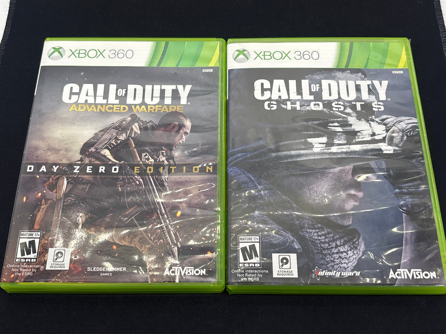 Auction Lot 209: XBOX 360 Video Game Lot of 2 Call of Duty Advance Warfare Ghost