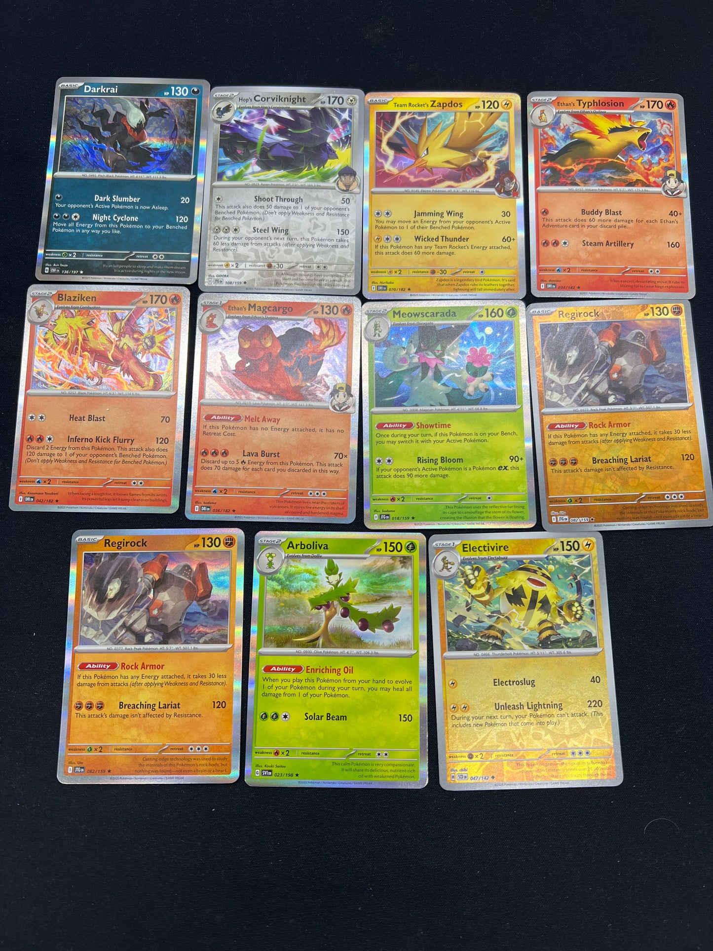 Auction Lot 8: Pokemon Cards Lot of 11 SV Era Holos Condition Vary