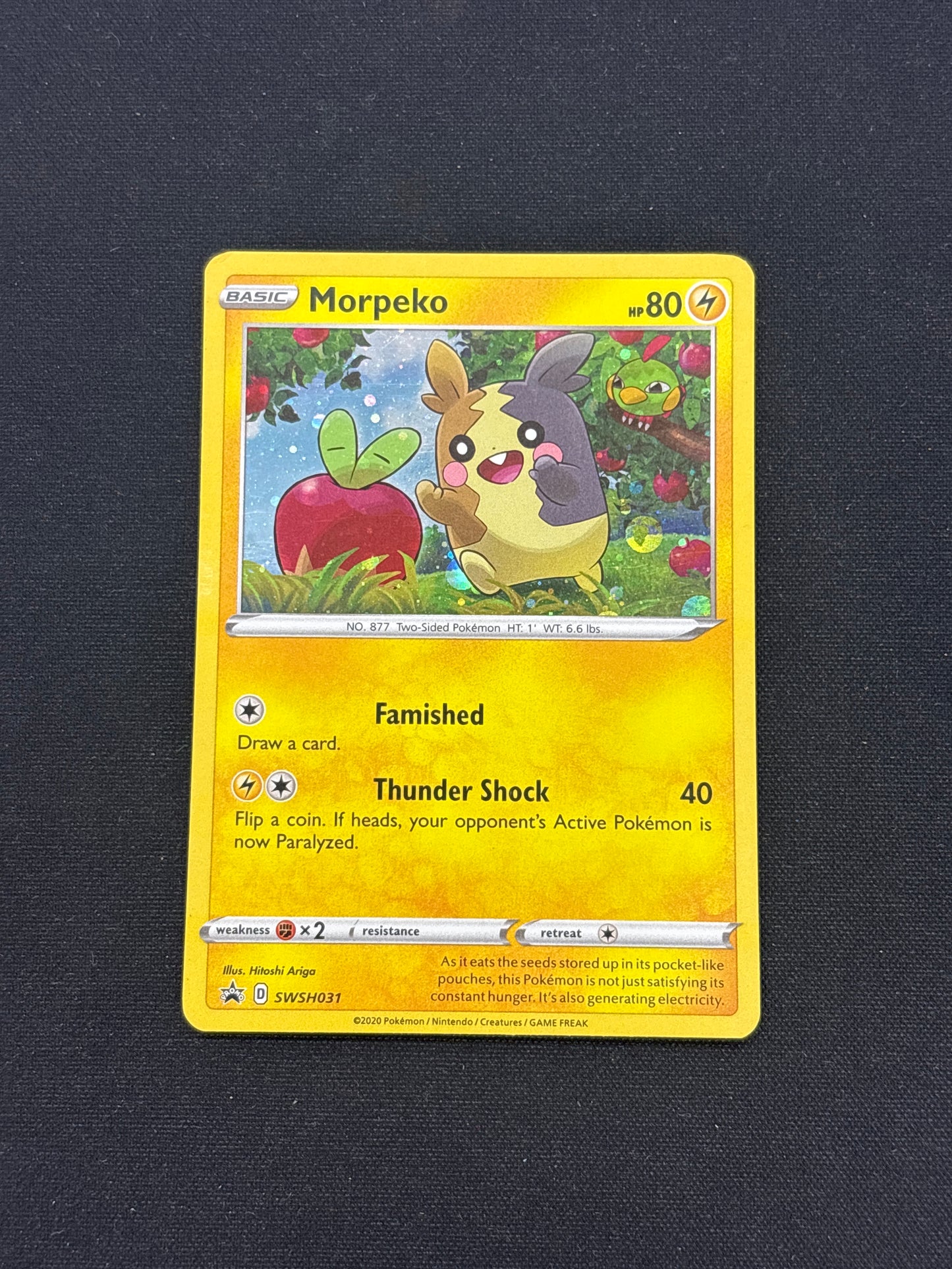 Auction Lot 264: Morpeko Holo Rare SWSH 31 Card Conditions Vary