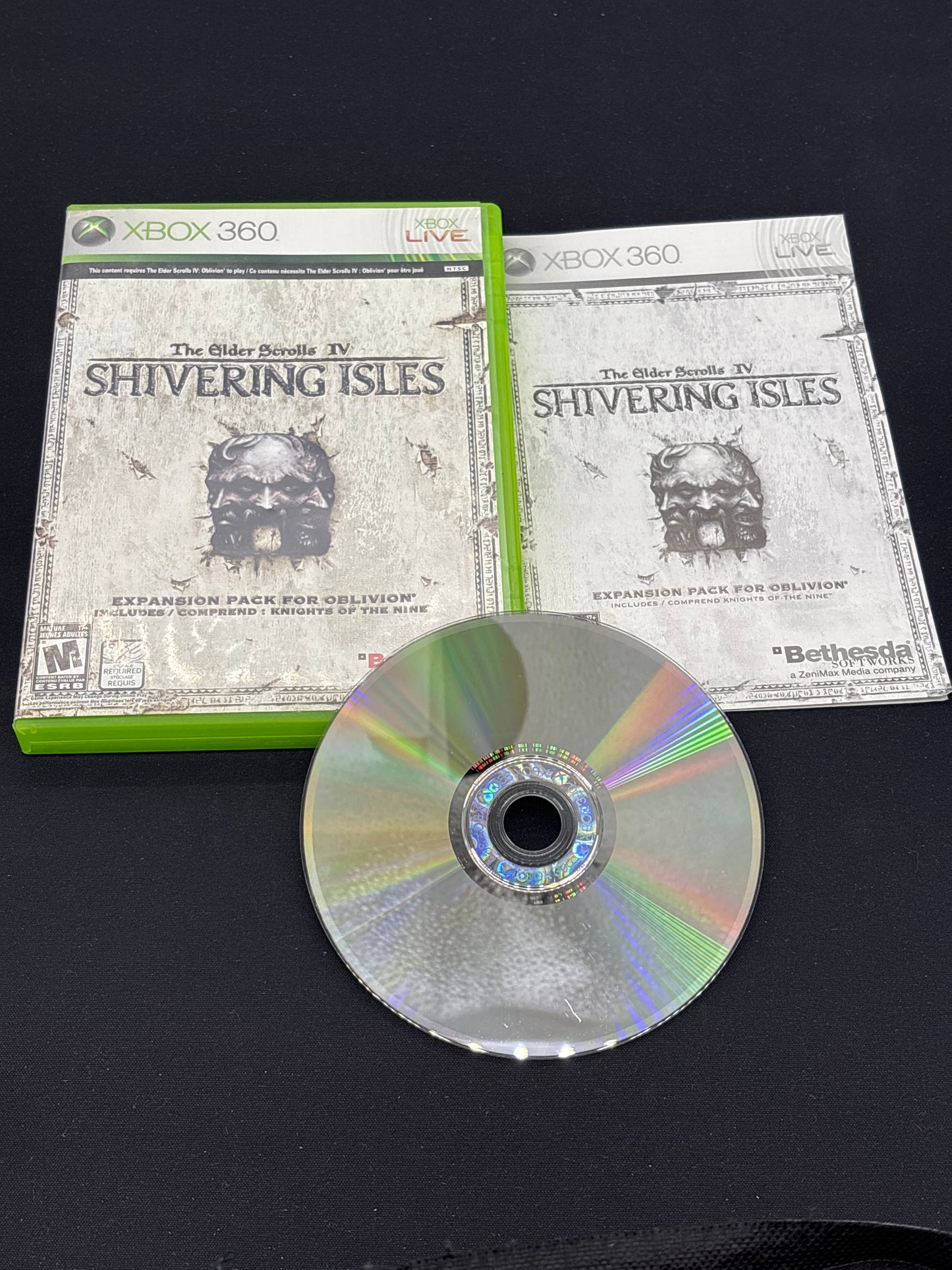 Auction Lot 148: XBOX 360 The Elder Scrolls IV Shivering Isles With Case & Disc
