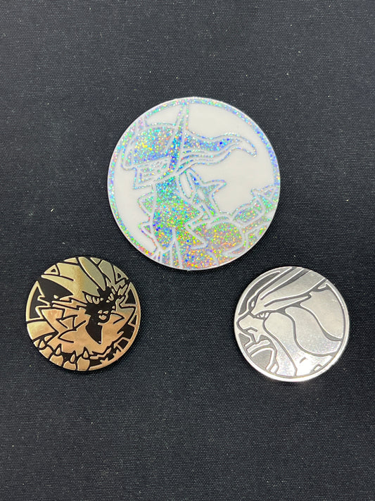Auction Lot 366: Pokemon TCG Lot of 3 Assorted Coins