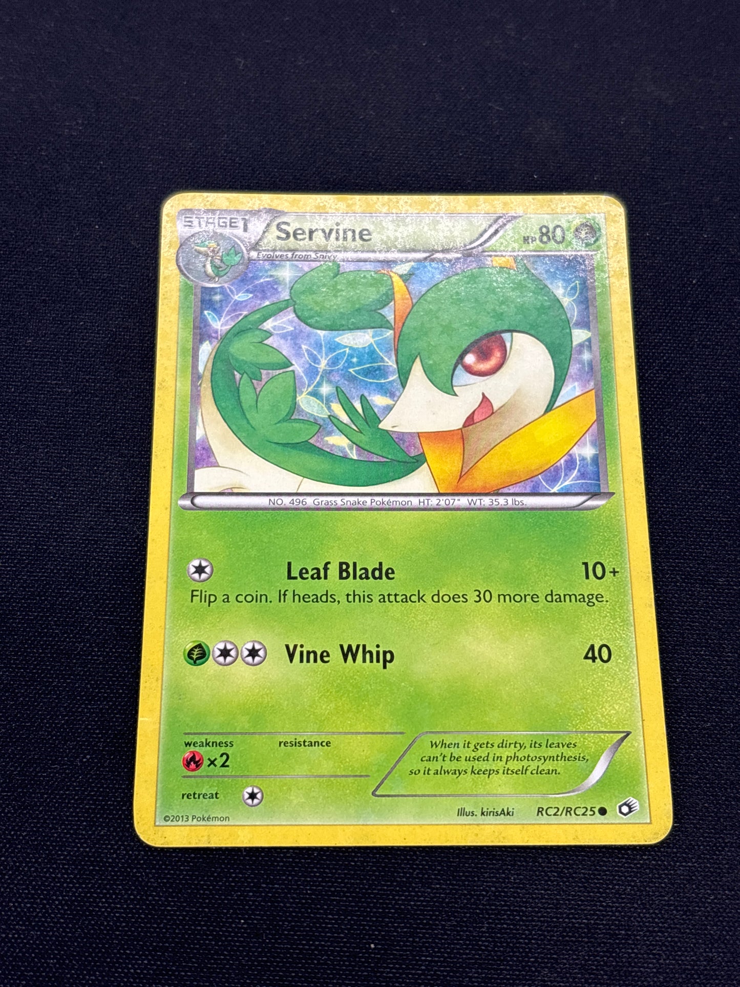 Auction Lot 82: Servine Pokemon Radiant Collection Card Conditions Vary