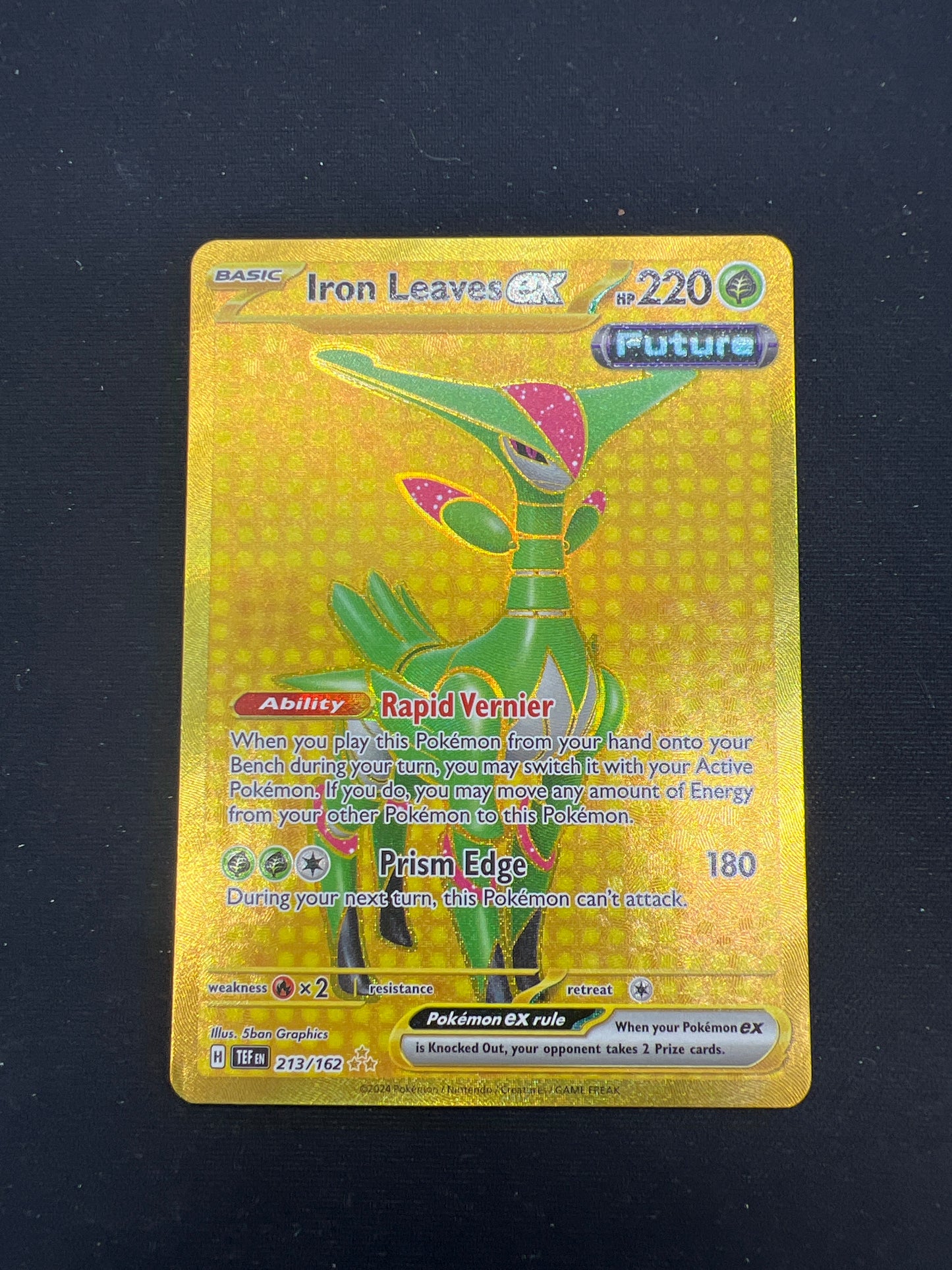Auction Lot 136: Pokemon Cards Iron Leaves EX Hyper Rare Condition Vary