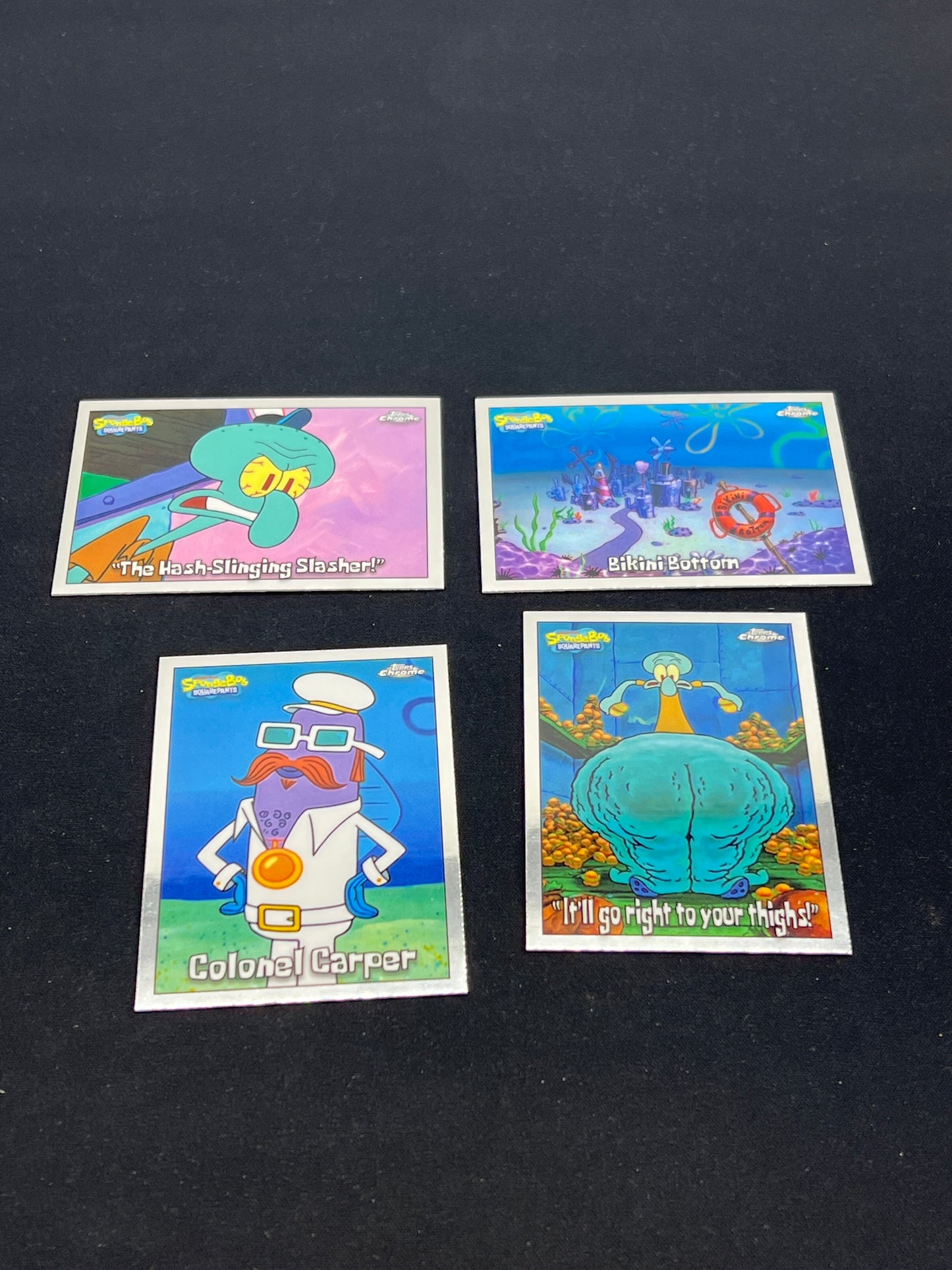 Auction Lot 258: Spongebob Cards Topps Chrome 25th Anniversary 2025 Base Cards Conditions Vary