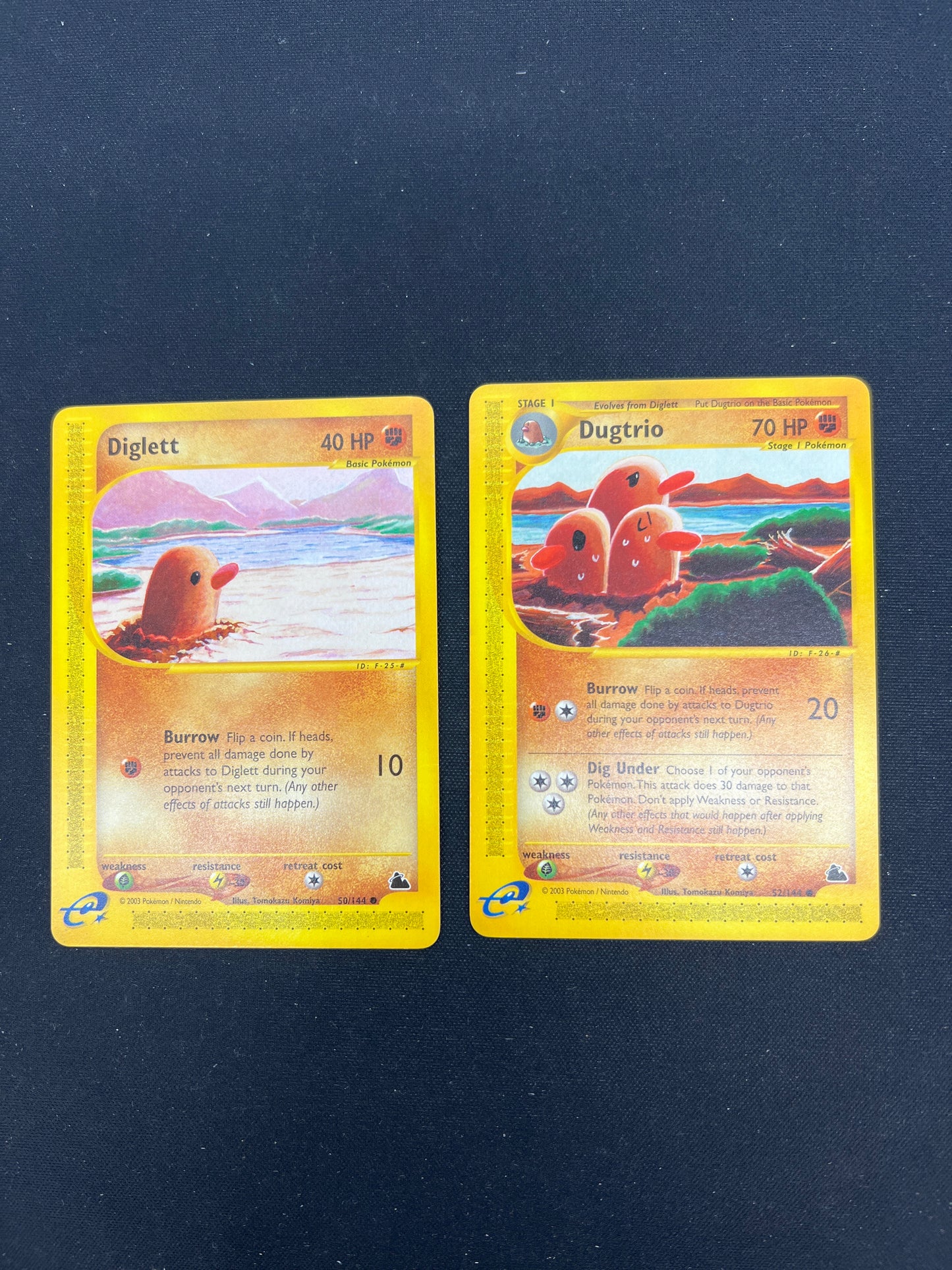 Auction Lot 168: Pokemon Cards Skyridge Lot of Diglett Dugtrio Common Uncommon Conditions Vary