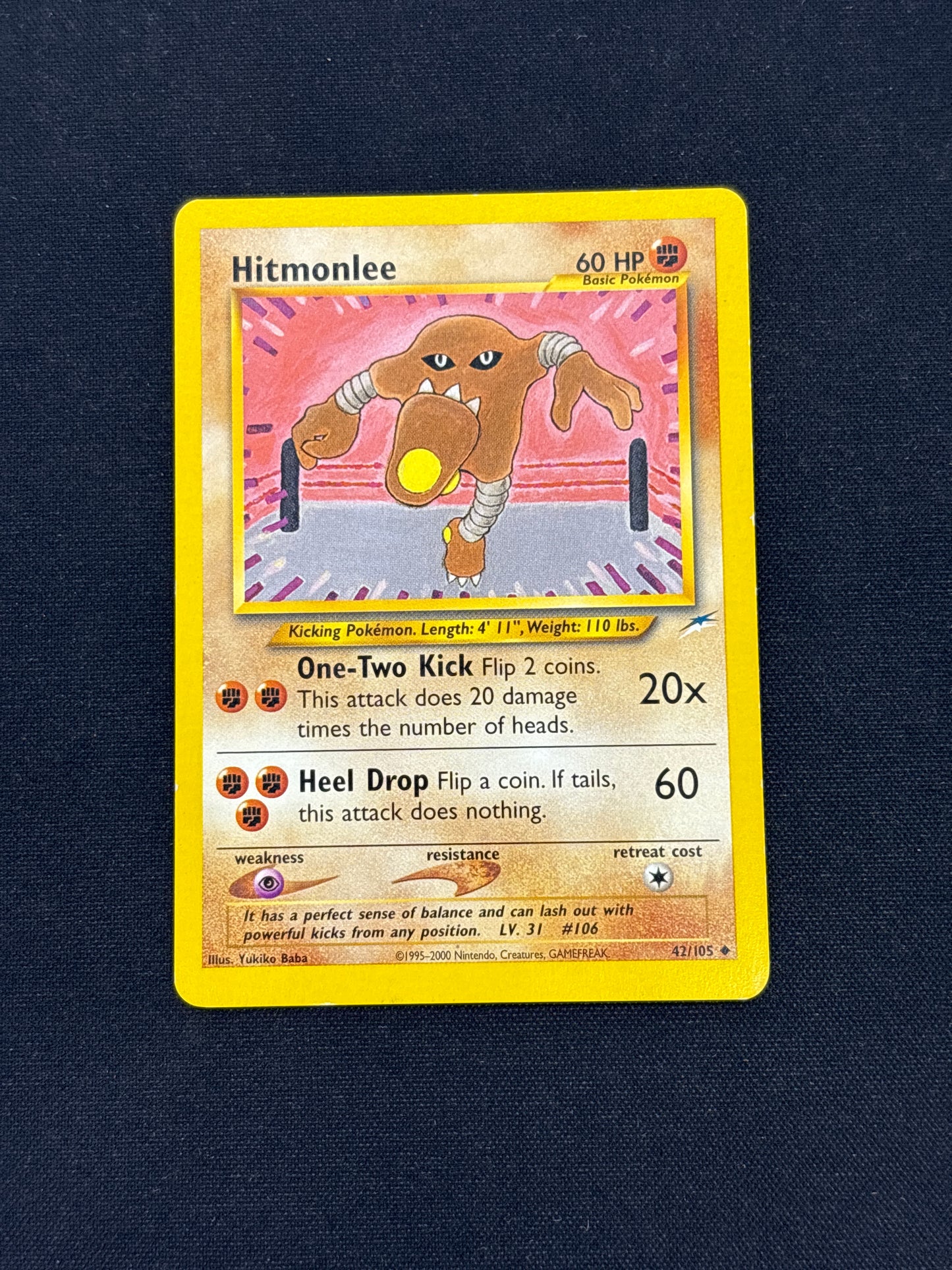Auction Lot 195: Hitmonlee Neo Destiny Card Conditions Vary