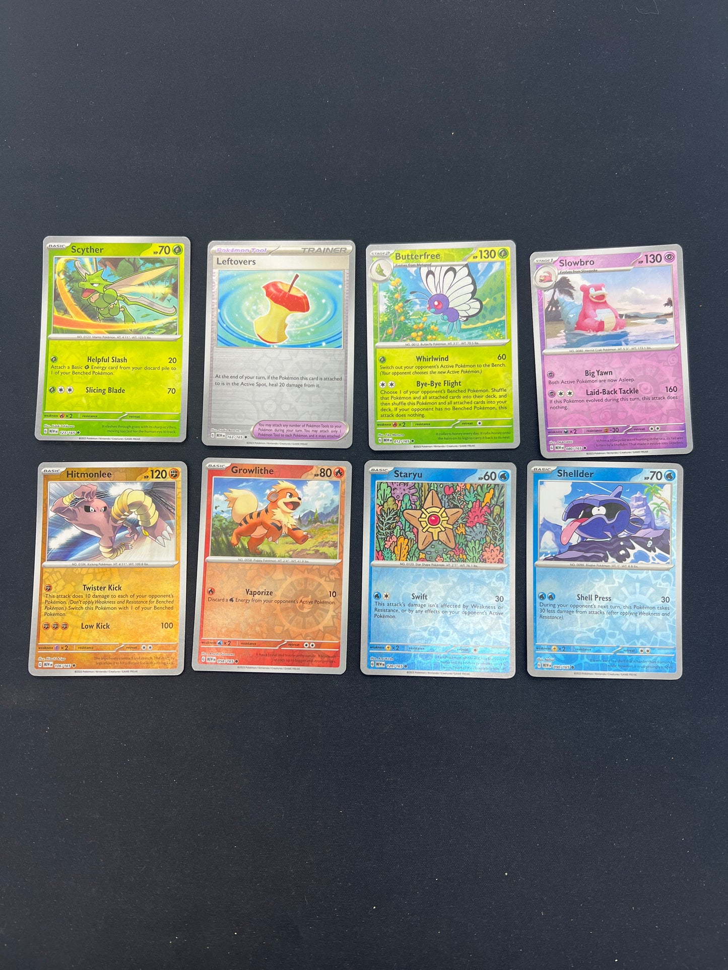 Auction Lot 329: Pokemon Cards Lot of 8 Assorted Reverse Holos 151 Conditions Vary