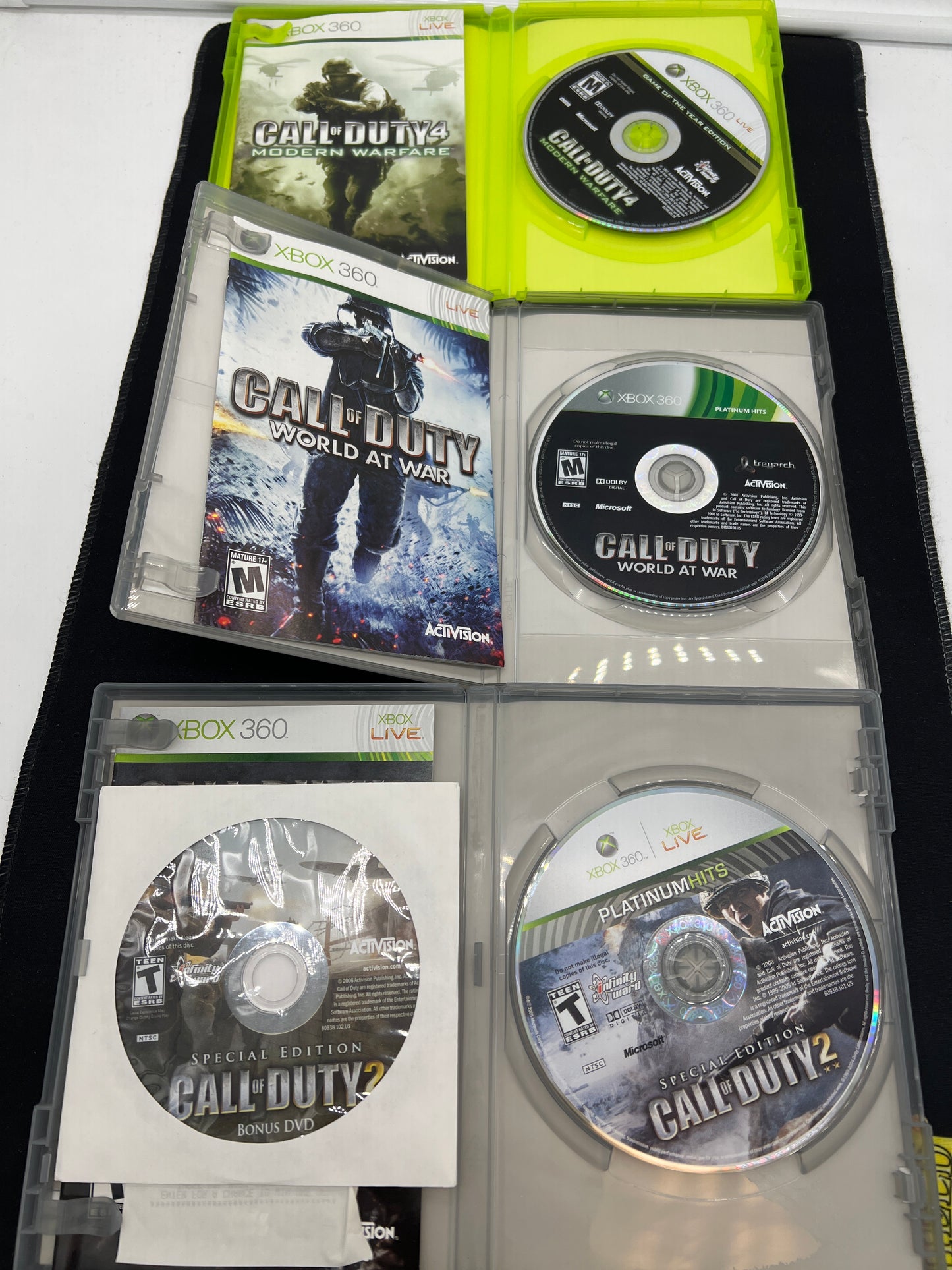 Auction Lot 176: XBOX 360 Video Game Lot Call of Duty Titles CIB