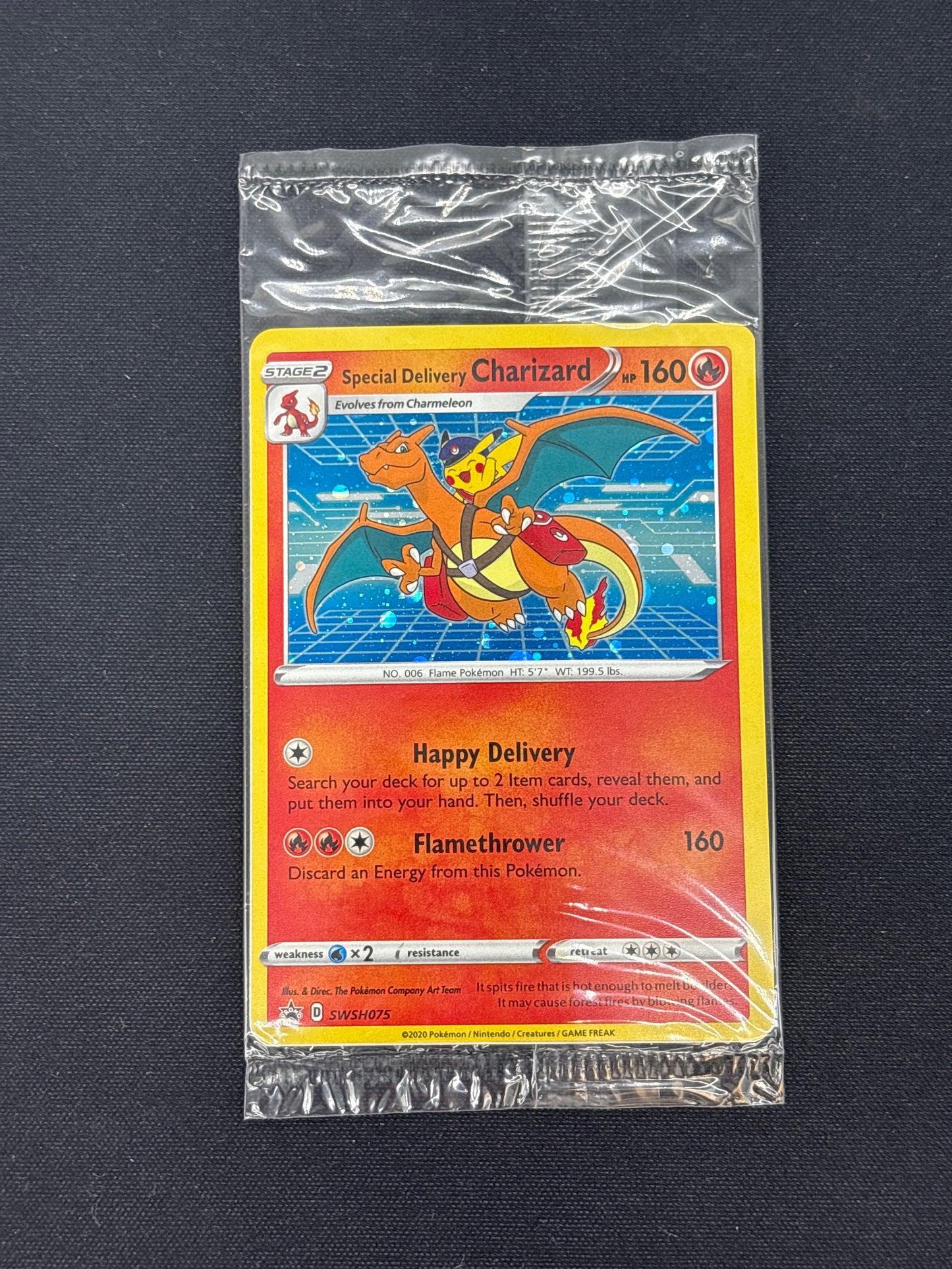 Auction Lot 61: Special Delivery Charizard Pokemon SWSH Promo Card Sealed