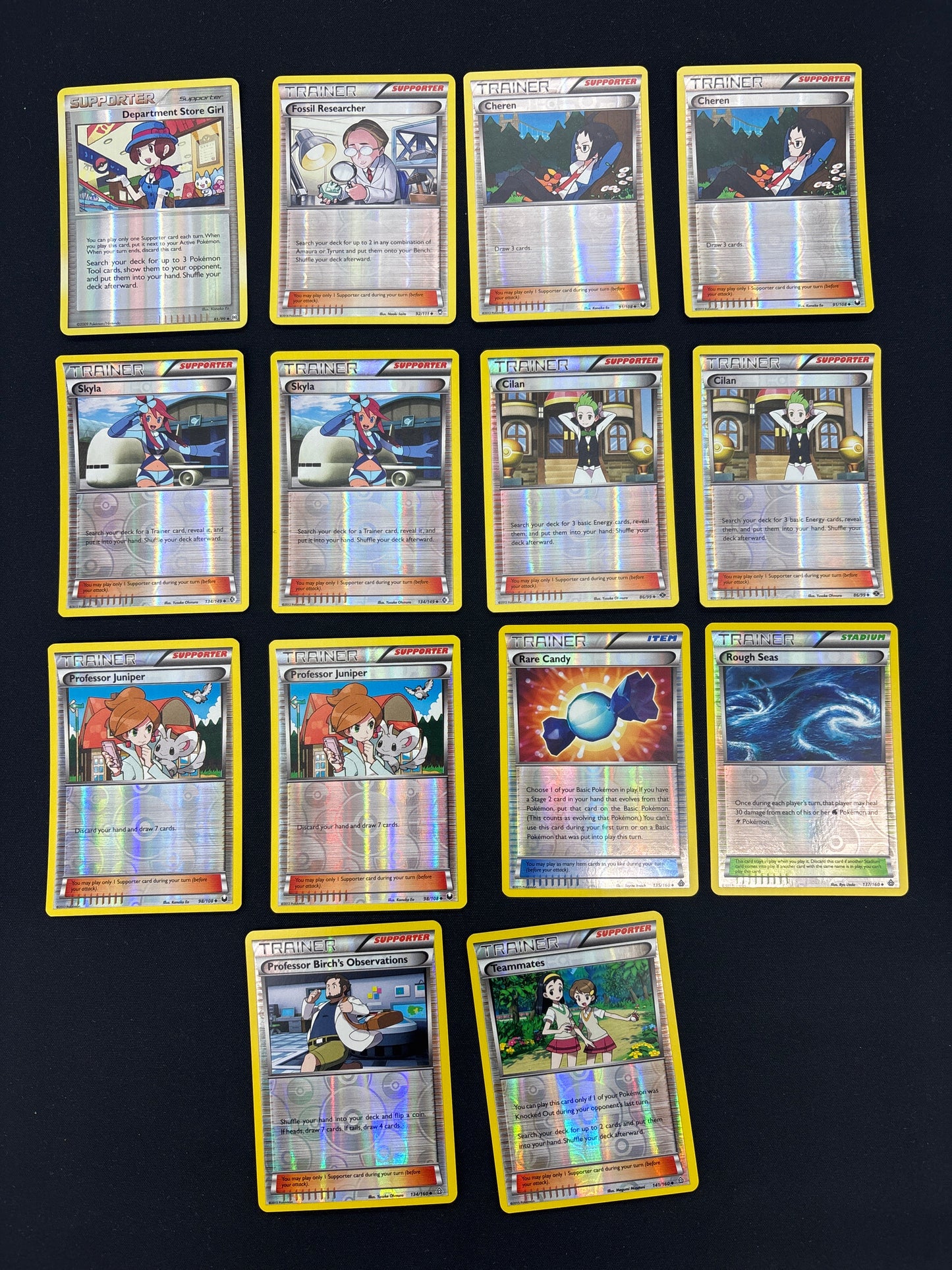 Auction Lot 50: Pokemon Mid Era Holo Trainer Card Lot 2 Conditions Vary