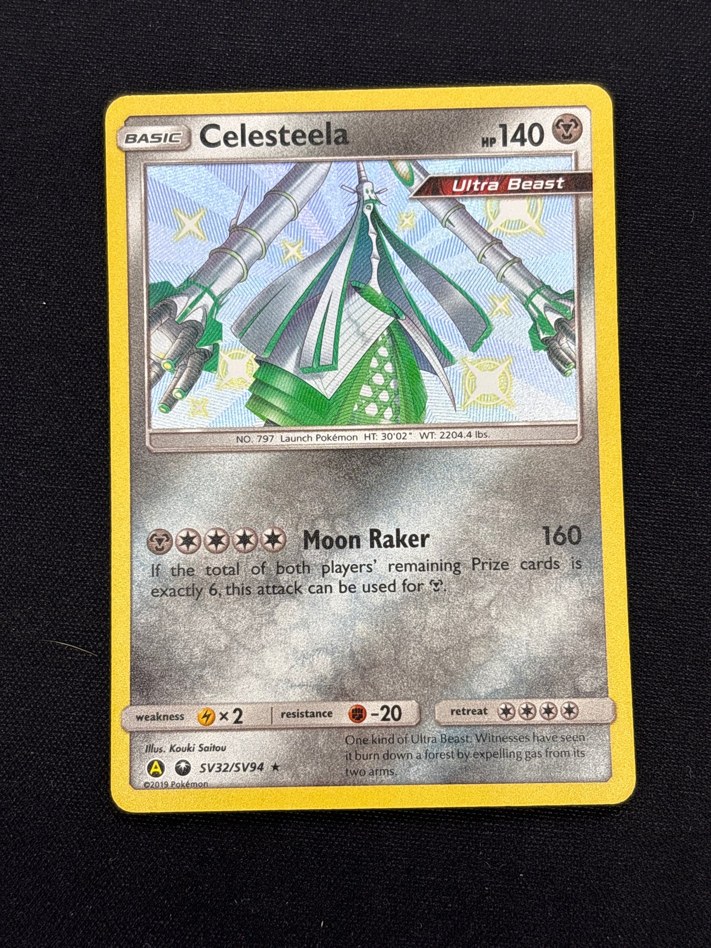 Auction Lot 219: Celesteela Baby Shiny Card Conditions Vary