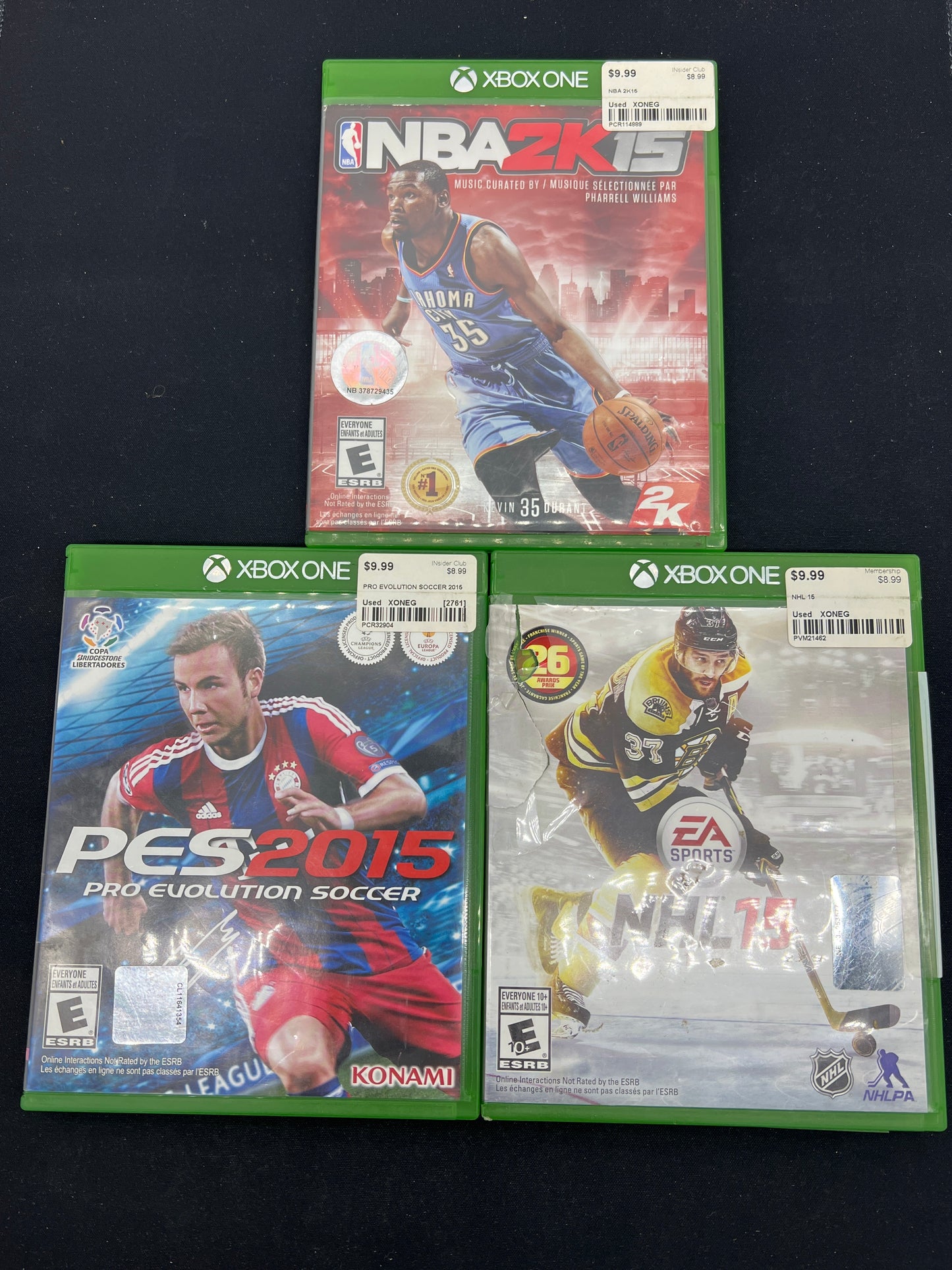 Auction Lot 235: XBOX One Video Games Assorted Lot of 3 Sports Games Lot 7