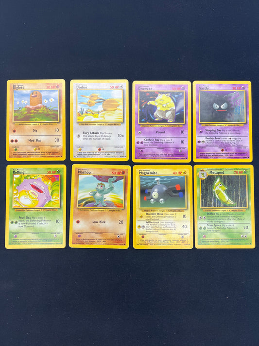 Auction Lot 315: Pokemon Cards Lot of 8 Assorted Base Set Conditions Vary