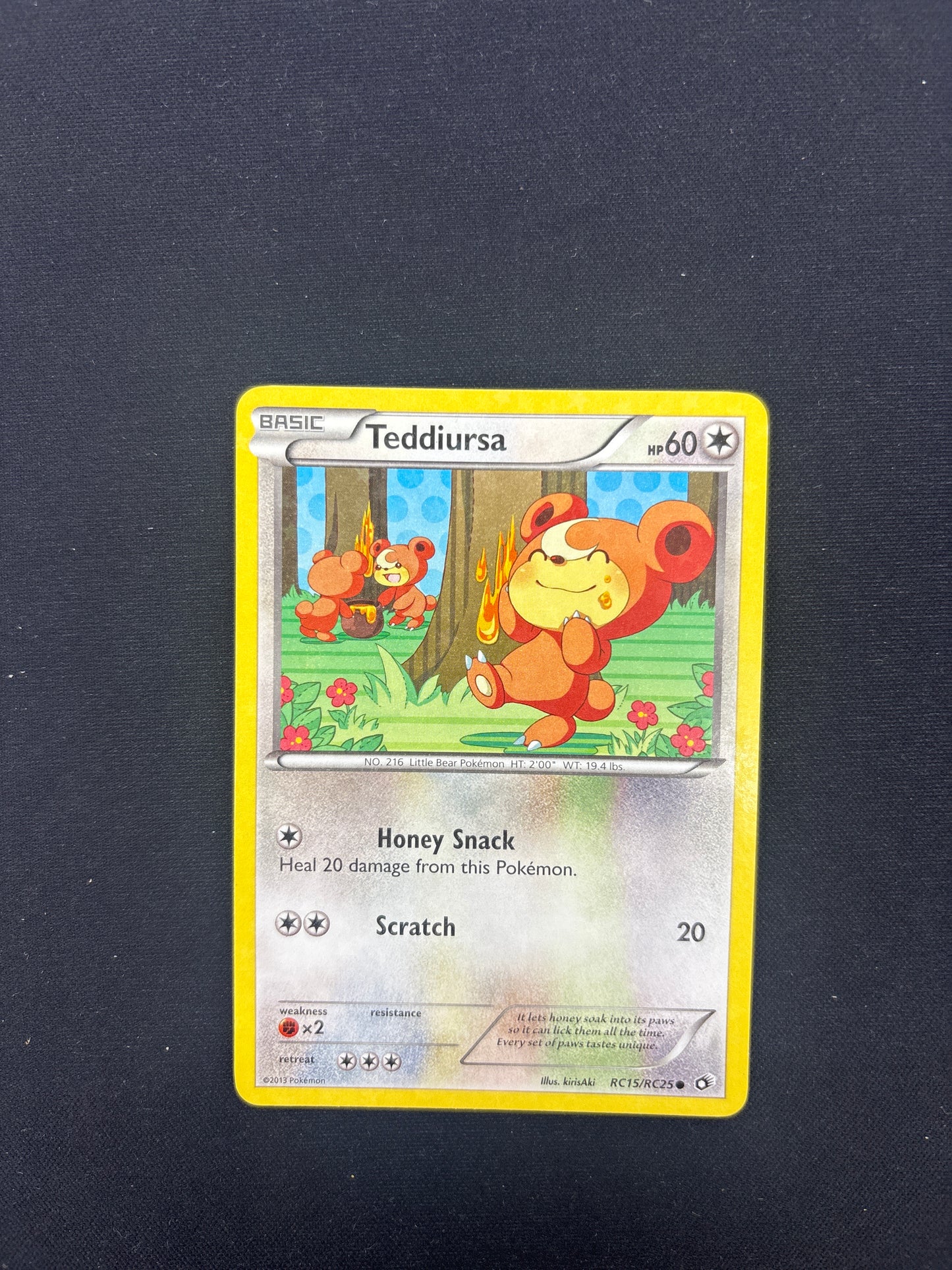 Auction Lot 138: Pokemon Card Teddiursa Radiant Collection Conditions Vary