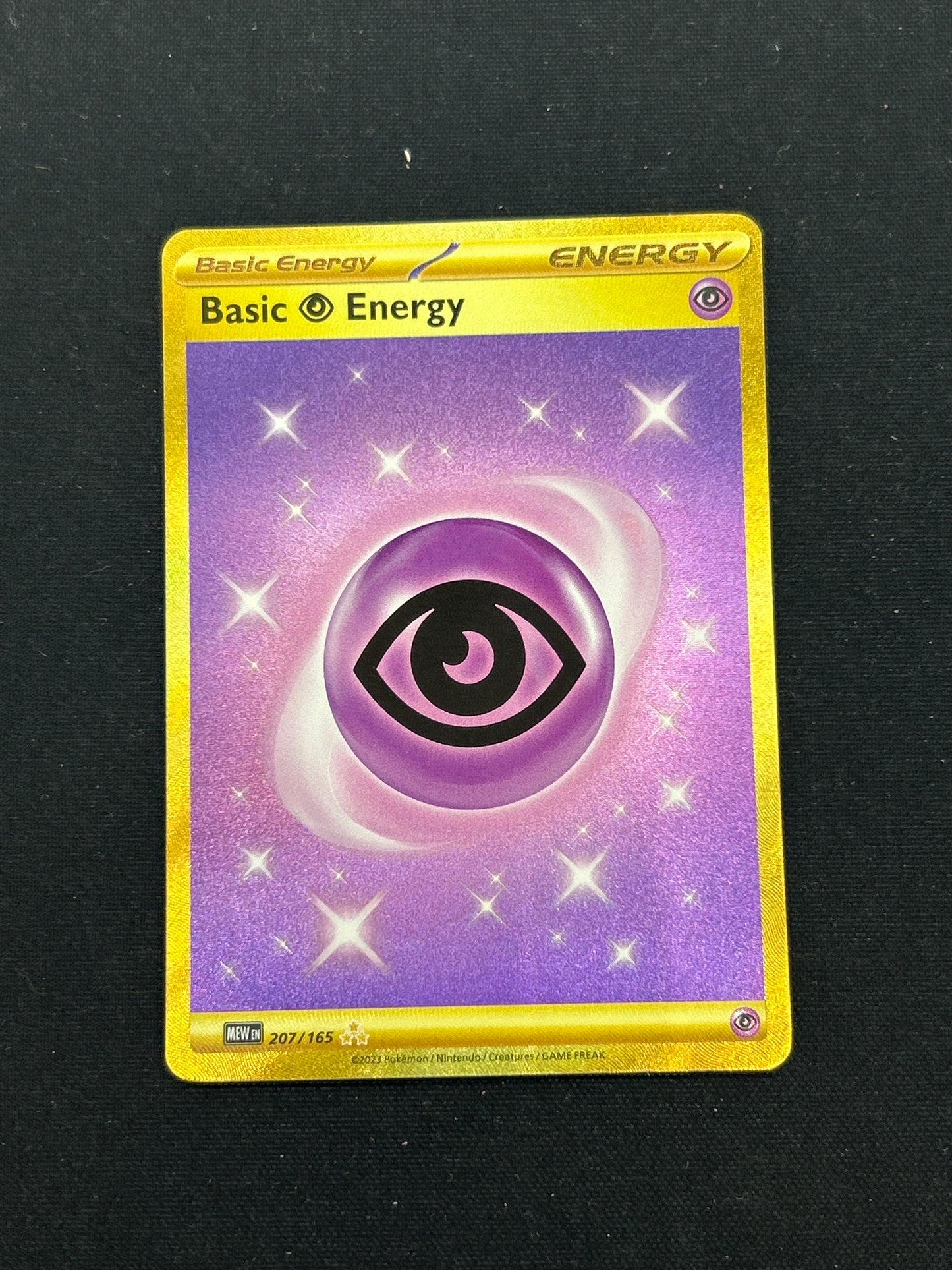 Auction Lot 430: Pokemon Card Psychic Energy Gold Secret Rare SV 151 Conditions Vary