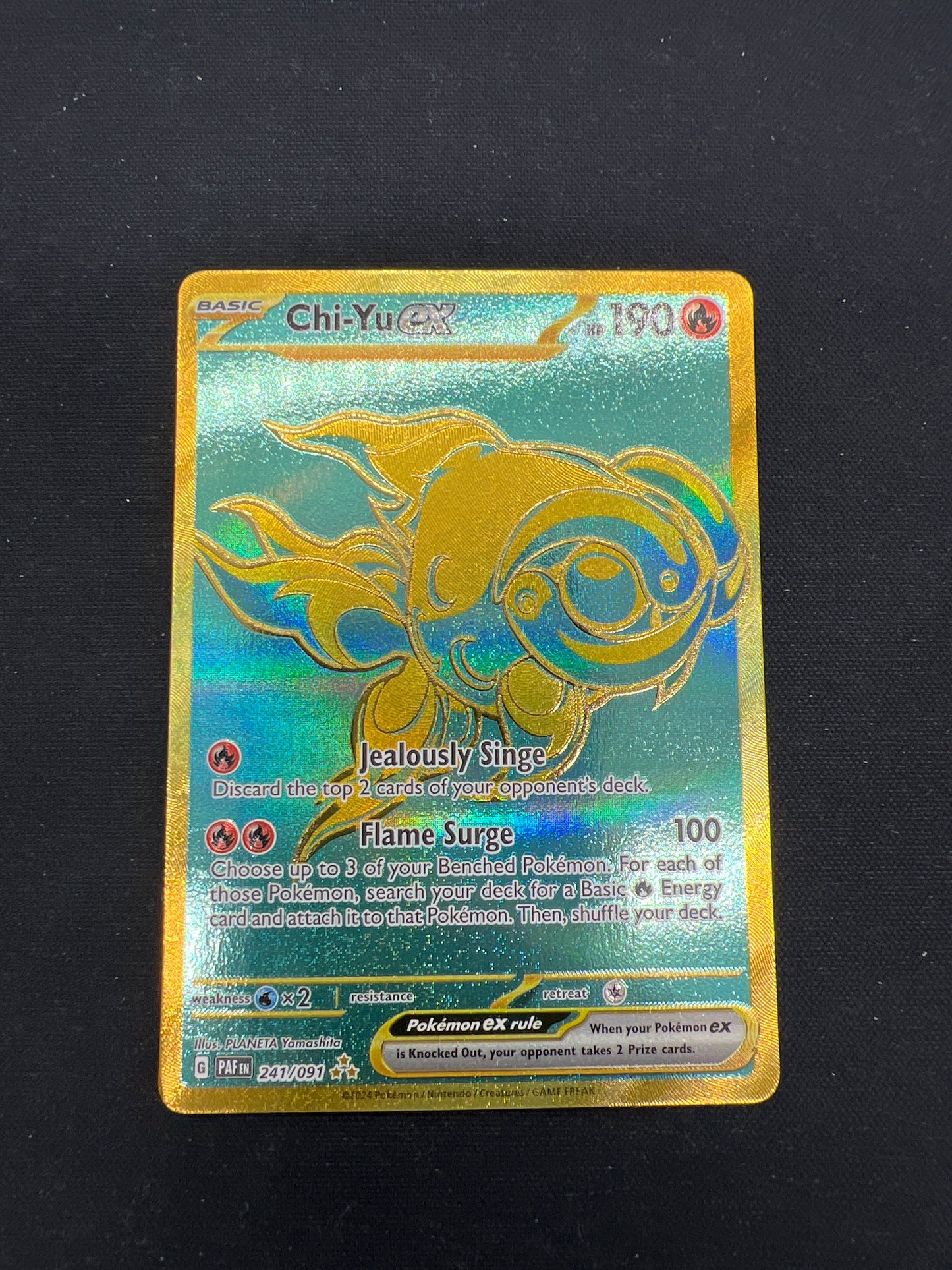 Auction Lot 212: Pokemon Cards Ch-Yu EX Gold SV Paldean Fates Conditions Vary