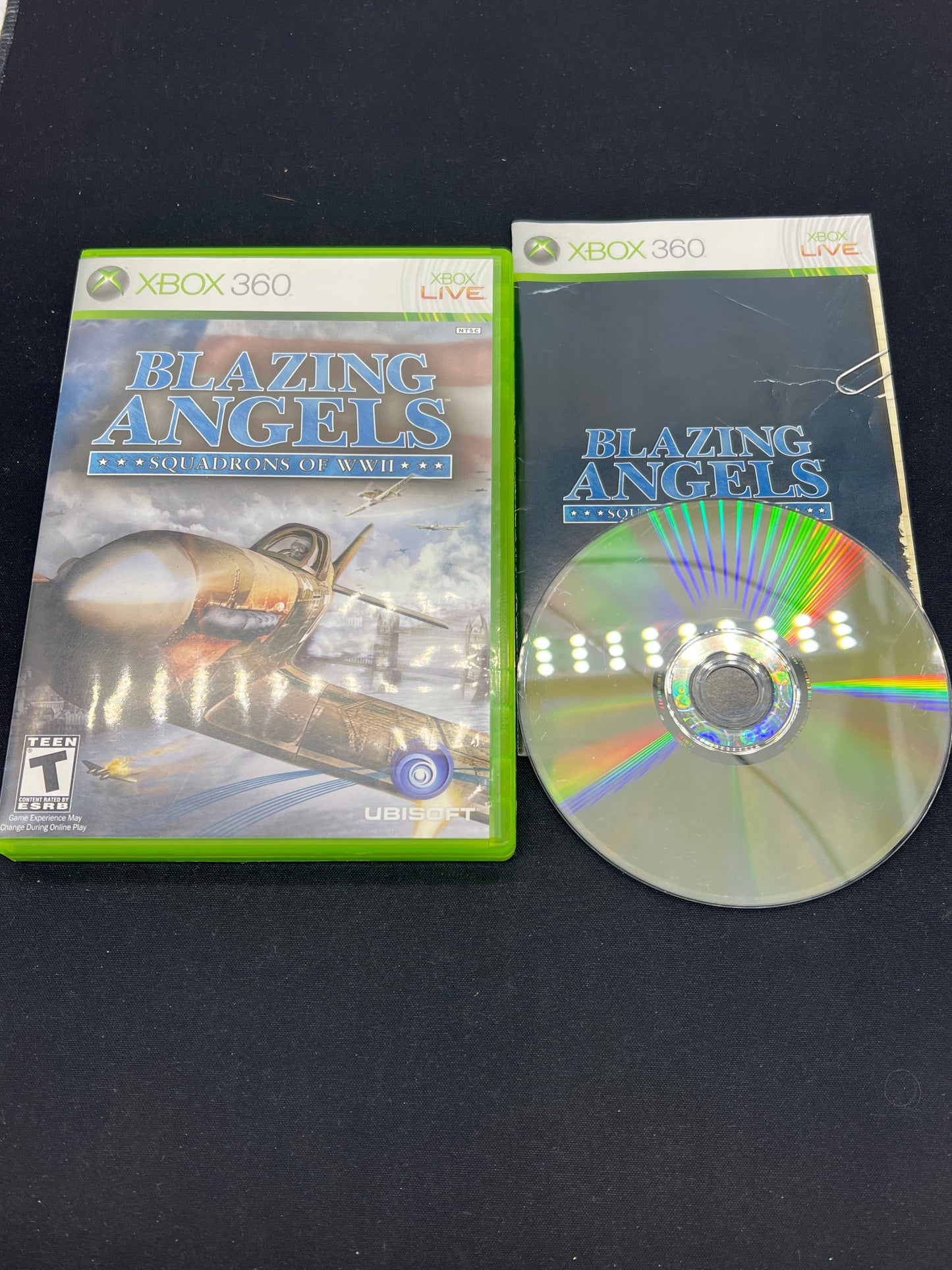 Auction Lot 218: XBOX 360 Video Game Blazing Angels Squadrons of WW2 CIB
