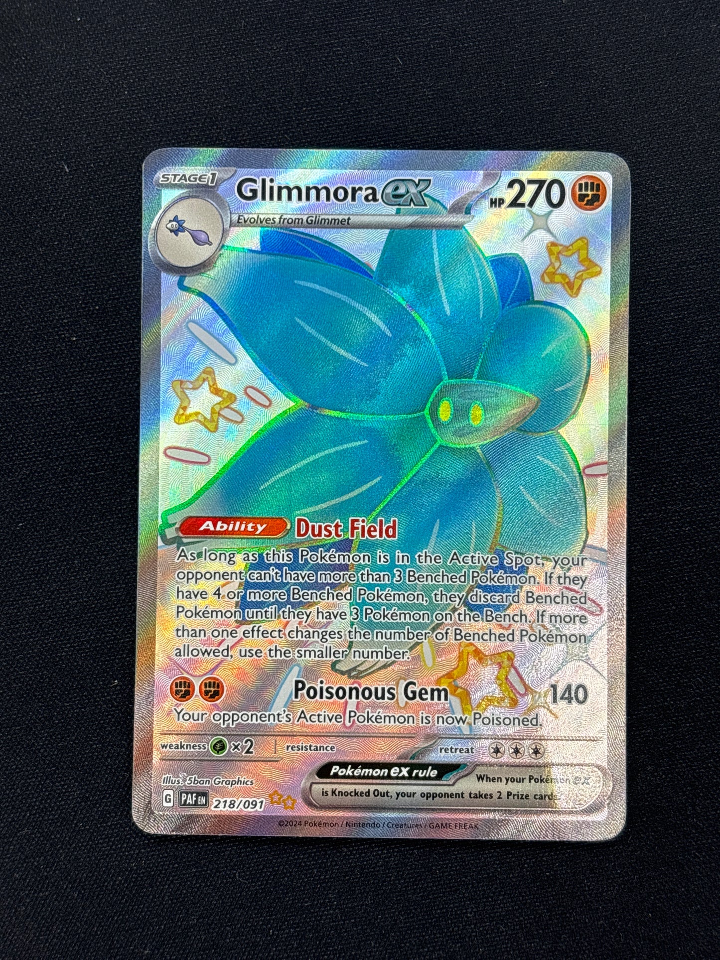 Auction Lot 203: Glimmora EX Card Conditions Vary