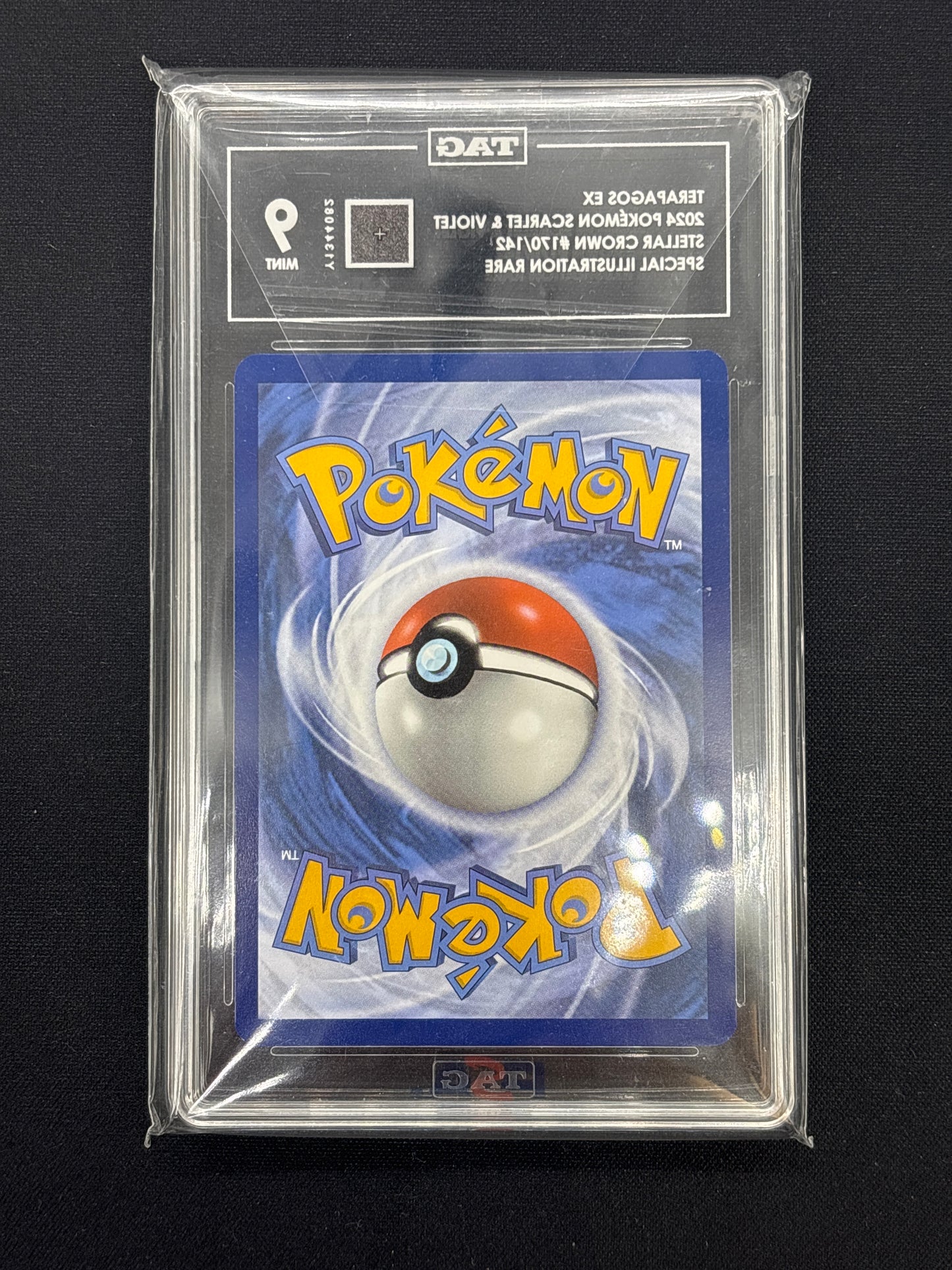 Auction Lot 272: TAG 9 Terapagos EX Special Illustration Rare Pokemon Card