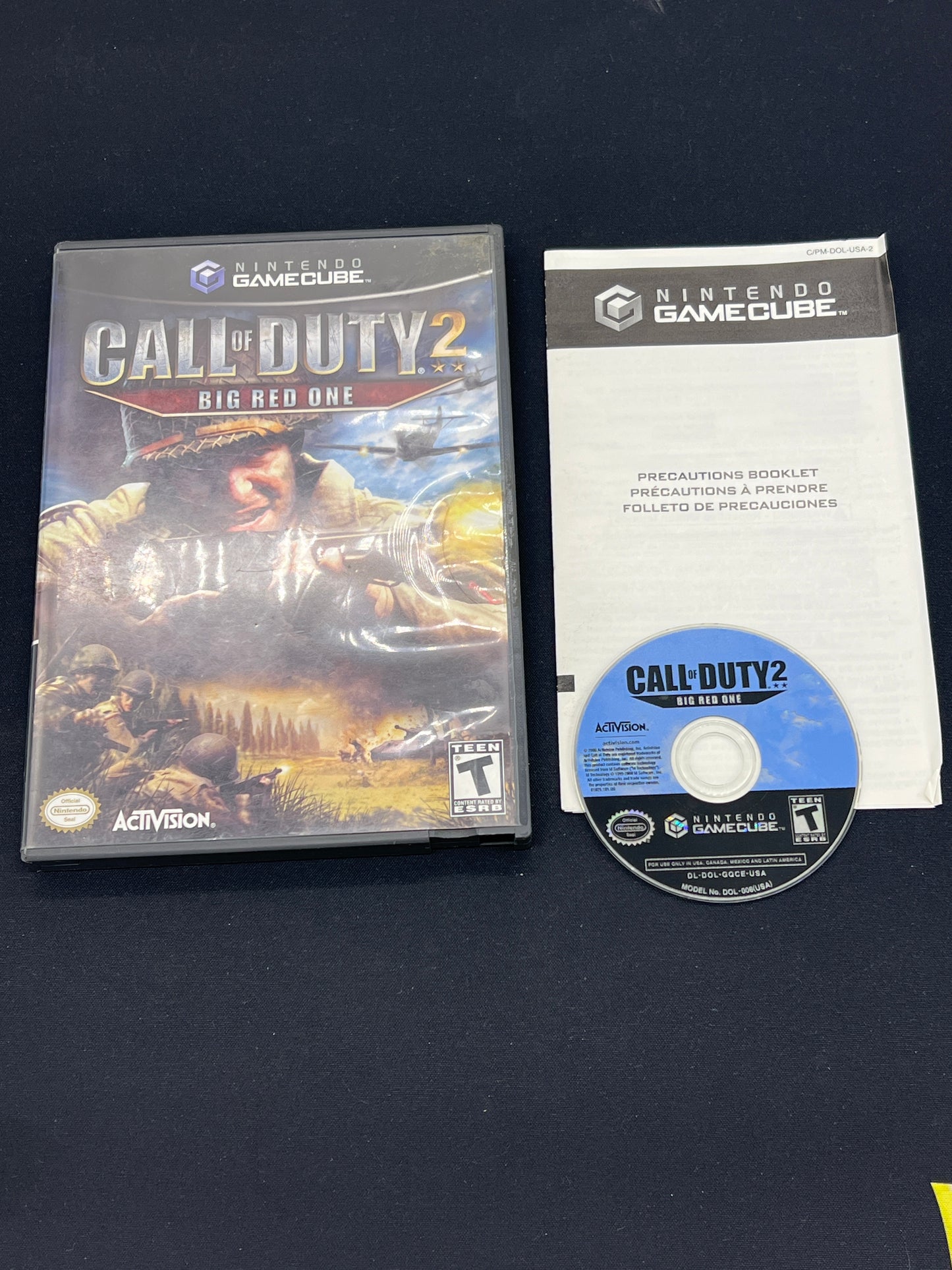 Auction Lot 119: Nintendo GameCube Call of Duty 2 Big Red One CIB
