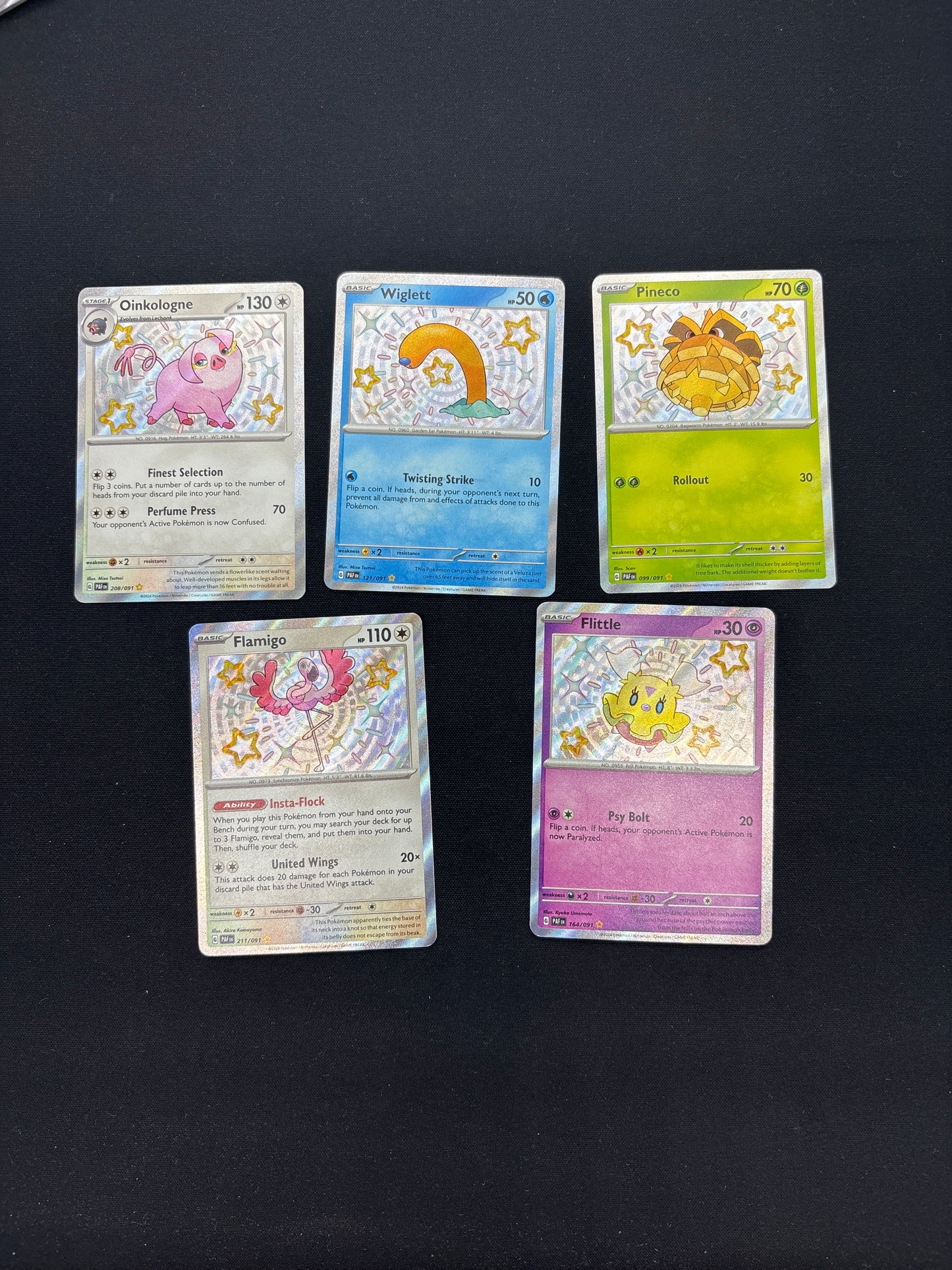 Auction Lot 218: Baby Shiny Paldean Fates Card Lot Conditions Vary