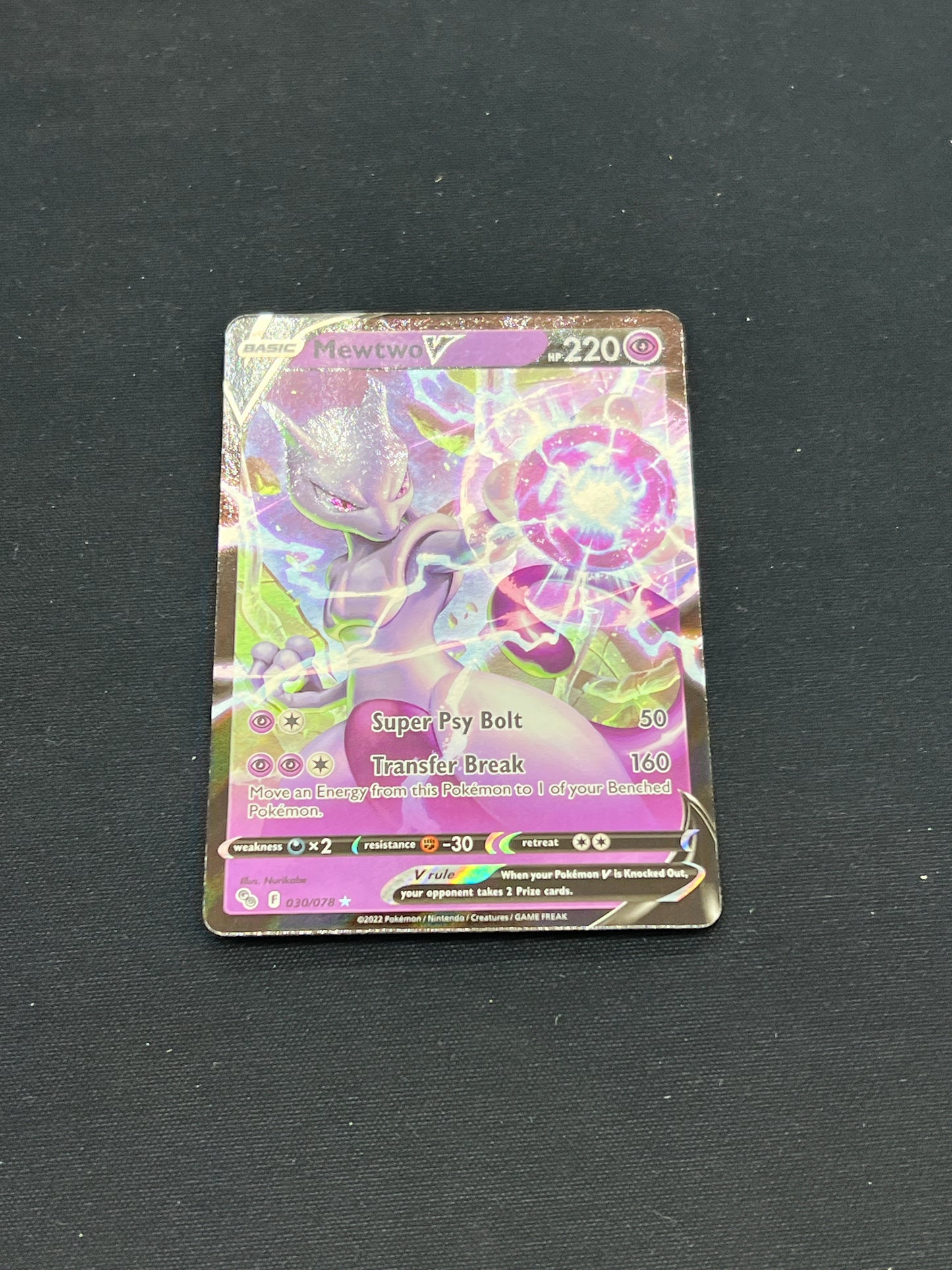 Auction Lot 281: Pokemon Cards Mewtwo V Pokemon GO Conditions Vary