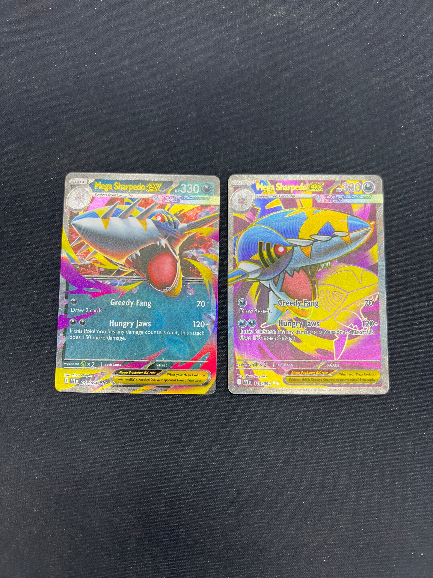 Auction Lot 298: Pokemon Cards PFL Mega Sharpedo EX Card Lot Conditions Vary