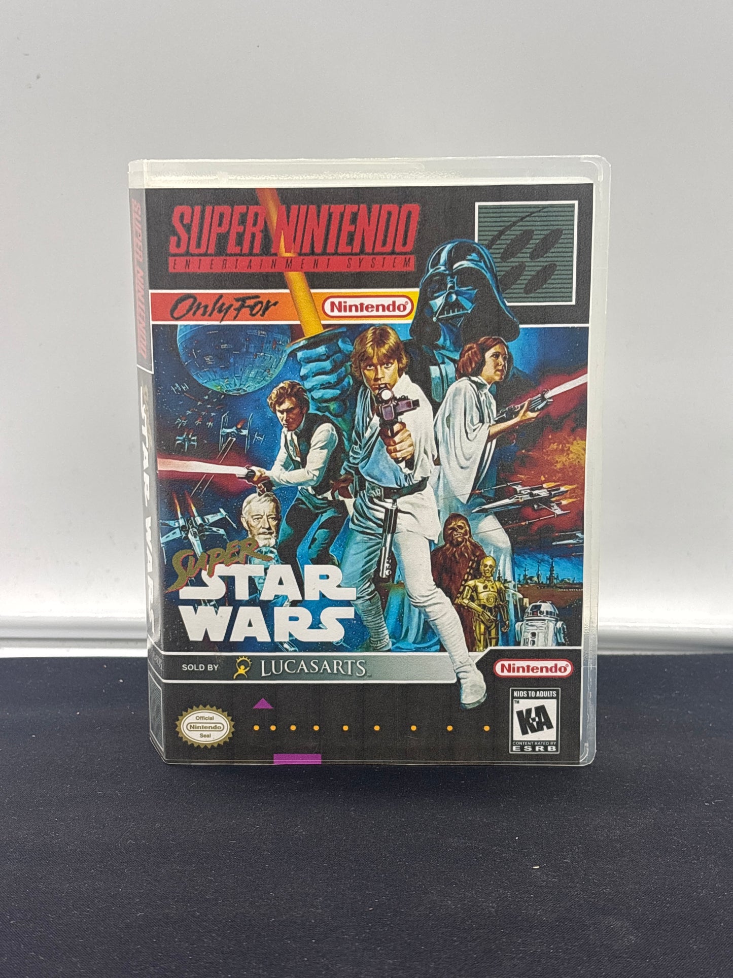Auction Lot 112: Super Star Wars Empty Video Game Case SNES