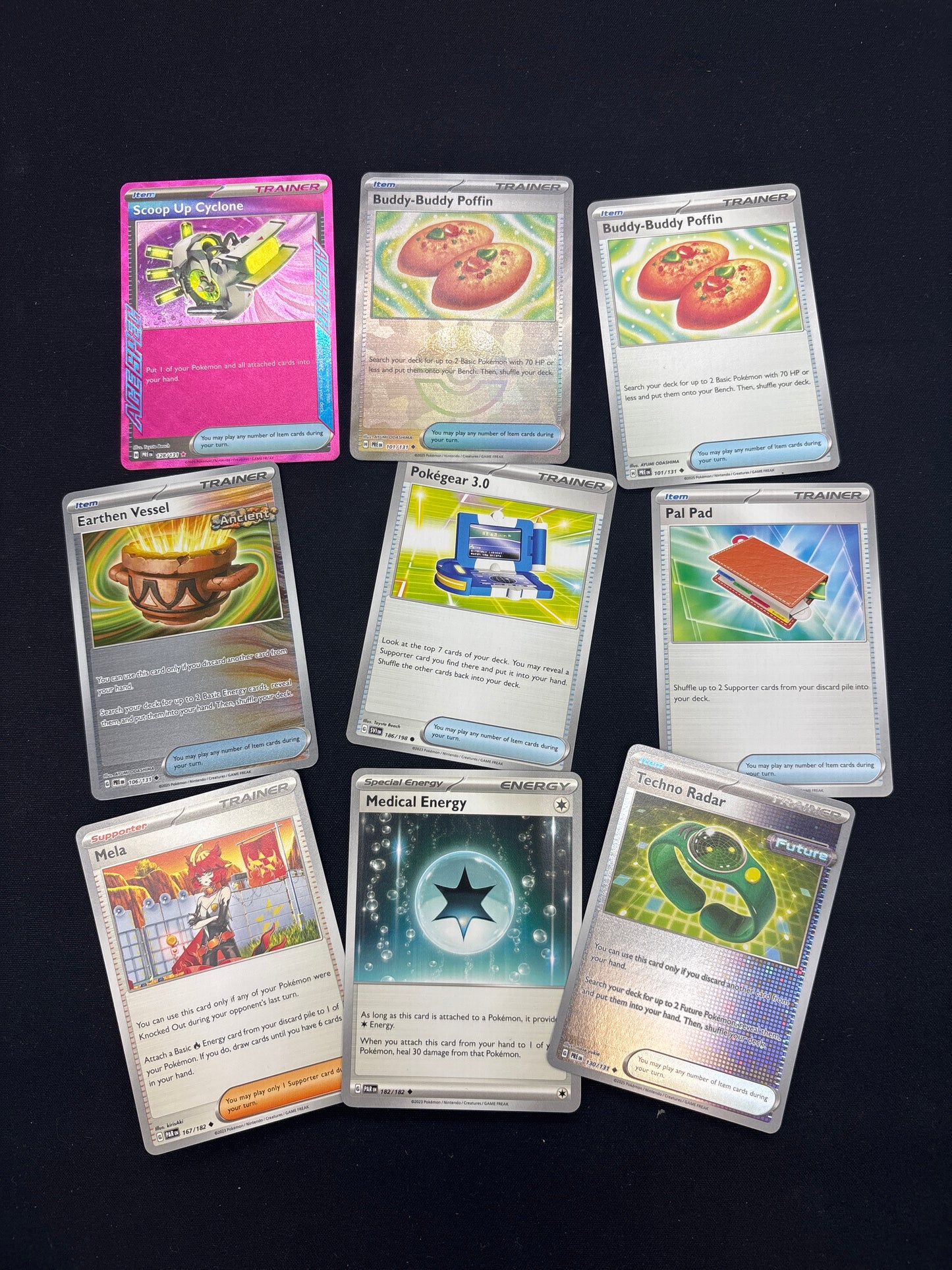 Auction Lot 249: Pokemon SV Trainer Card Lot 6 Conditions Vary
