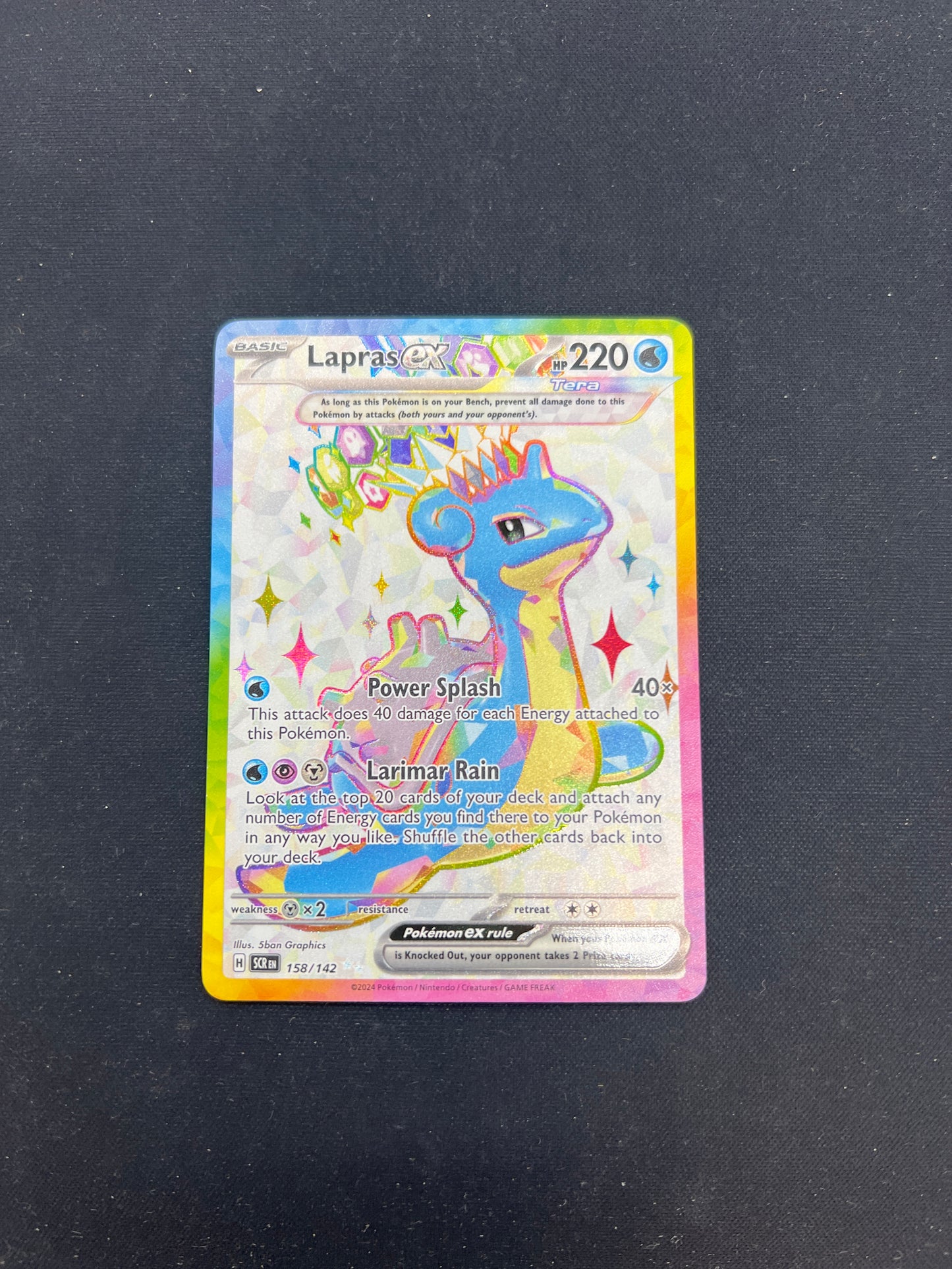 Auction Lot 239: Pokemon Cards Lapras Full Art Condition Vary