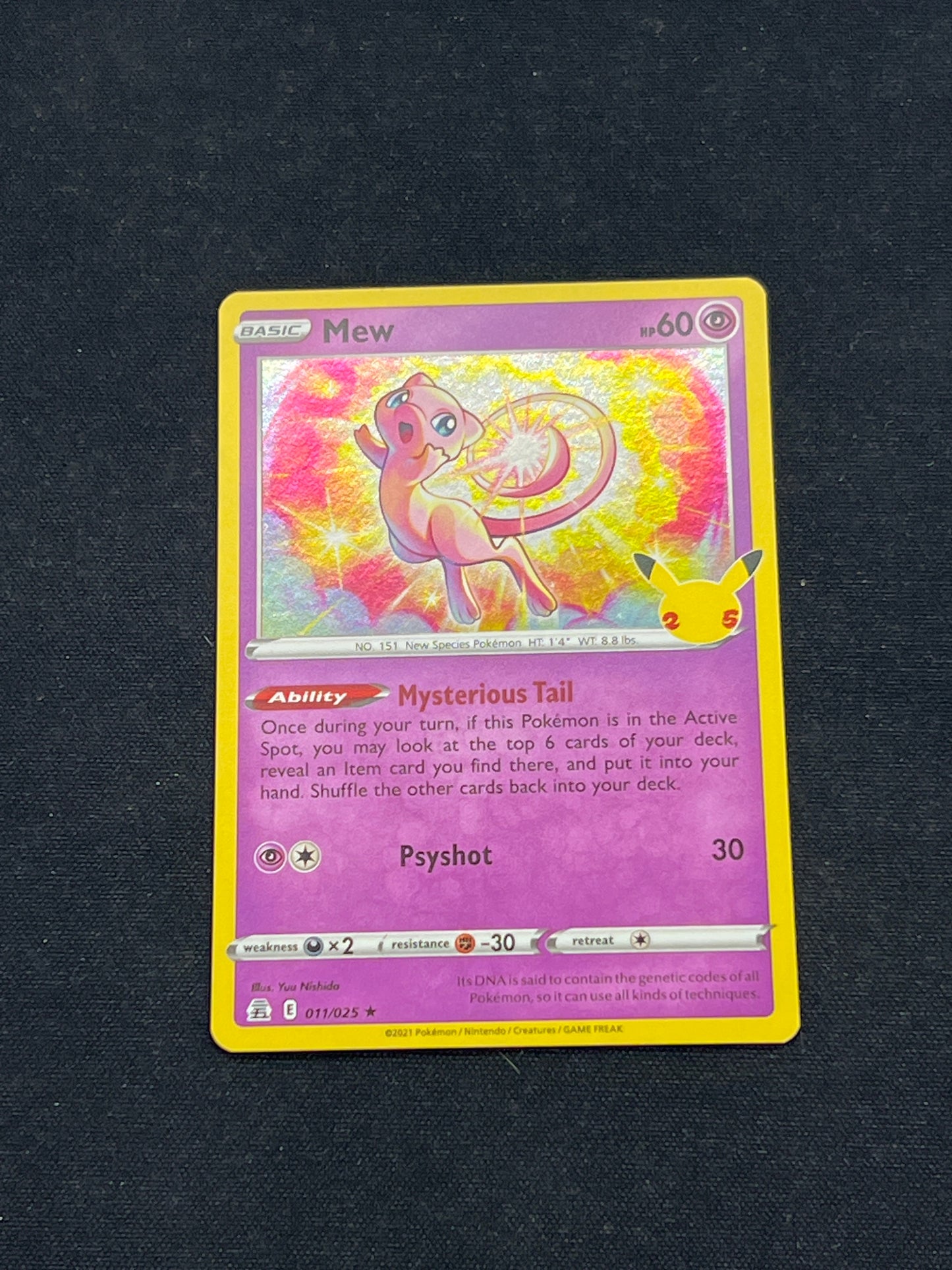Auction Lot 312: Pokemon Cards Mew Holo Rare Celebrations Conditions Vary