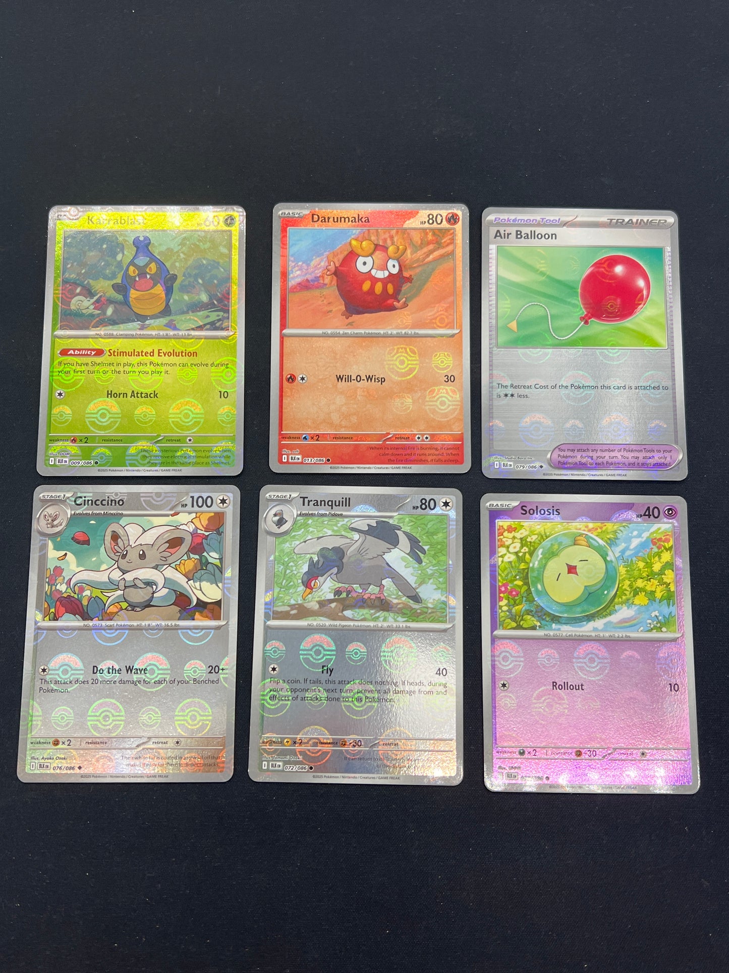 Auction Lot 430: Pokémon Cards Lot of 6 Pokeball Holos Condition Vary