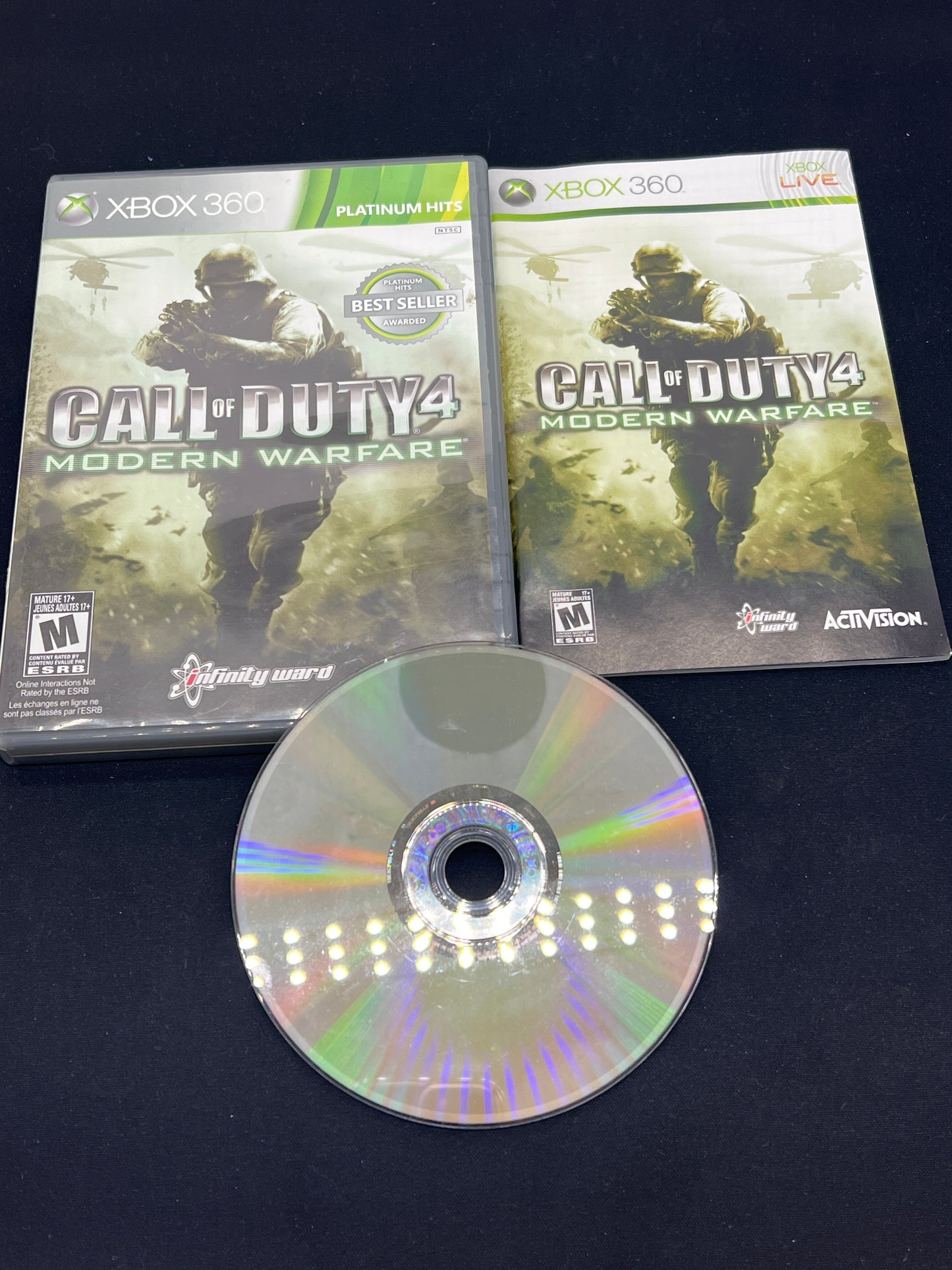 Auction Lot 112: XBox360 Video Game Call of Duty 4 Modern Warfare CIB