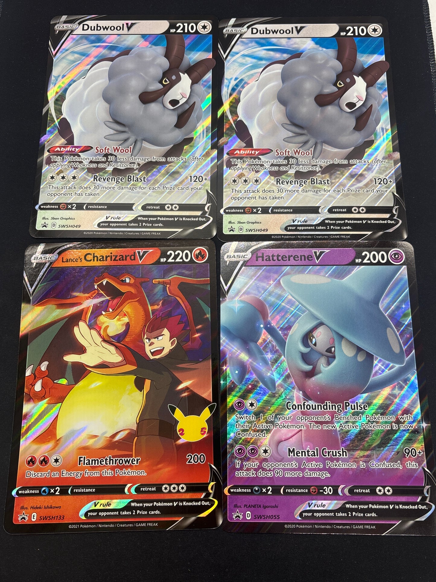 Auction Lot 177: Pokemon Cards JUMBO Lot of 4 V Promos Conditions Vary