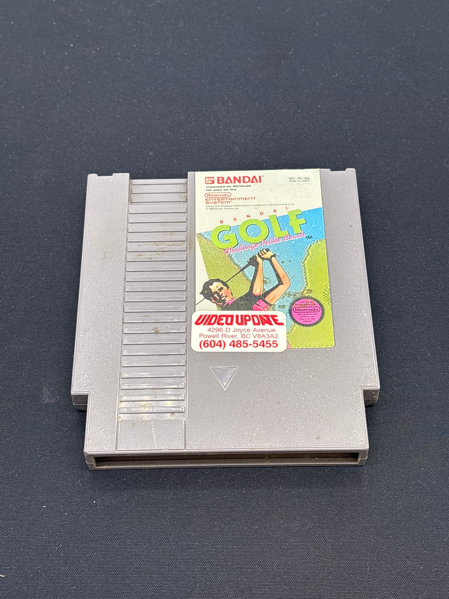 Auction Lot 86: NES Video Game Bandai Golf Challenge Pebble Beach