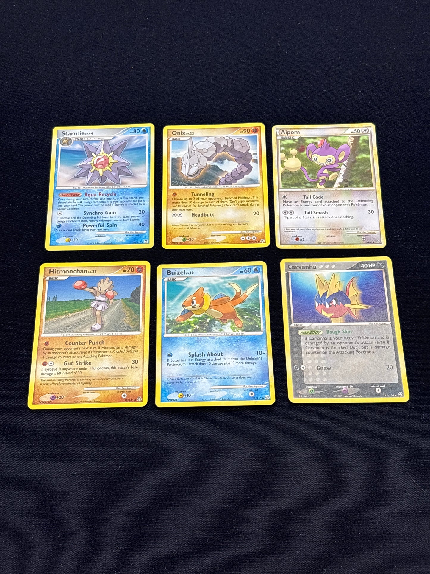 Auction Lot 167: Pokemon Cards Assorted Lot of 6 Mid Era Commons Uncommons Conditions Vary
