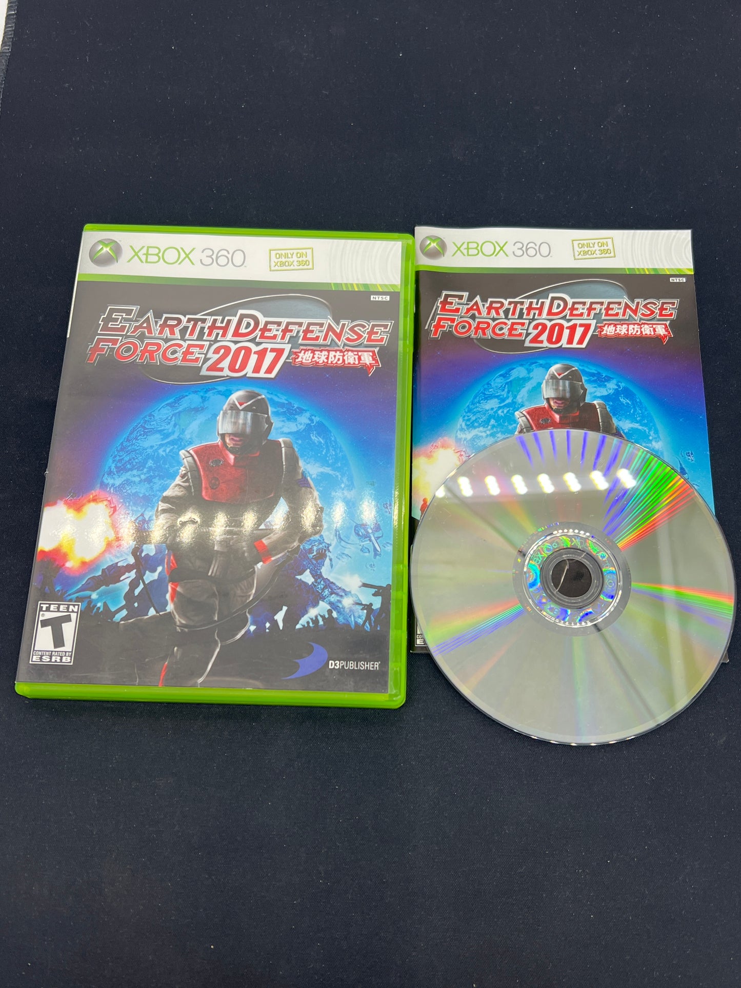 Auction Lot 175: XBOX 360 Video Game Earth Defense Force 2017 CIB