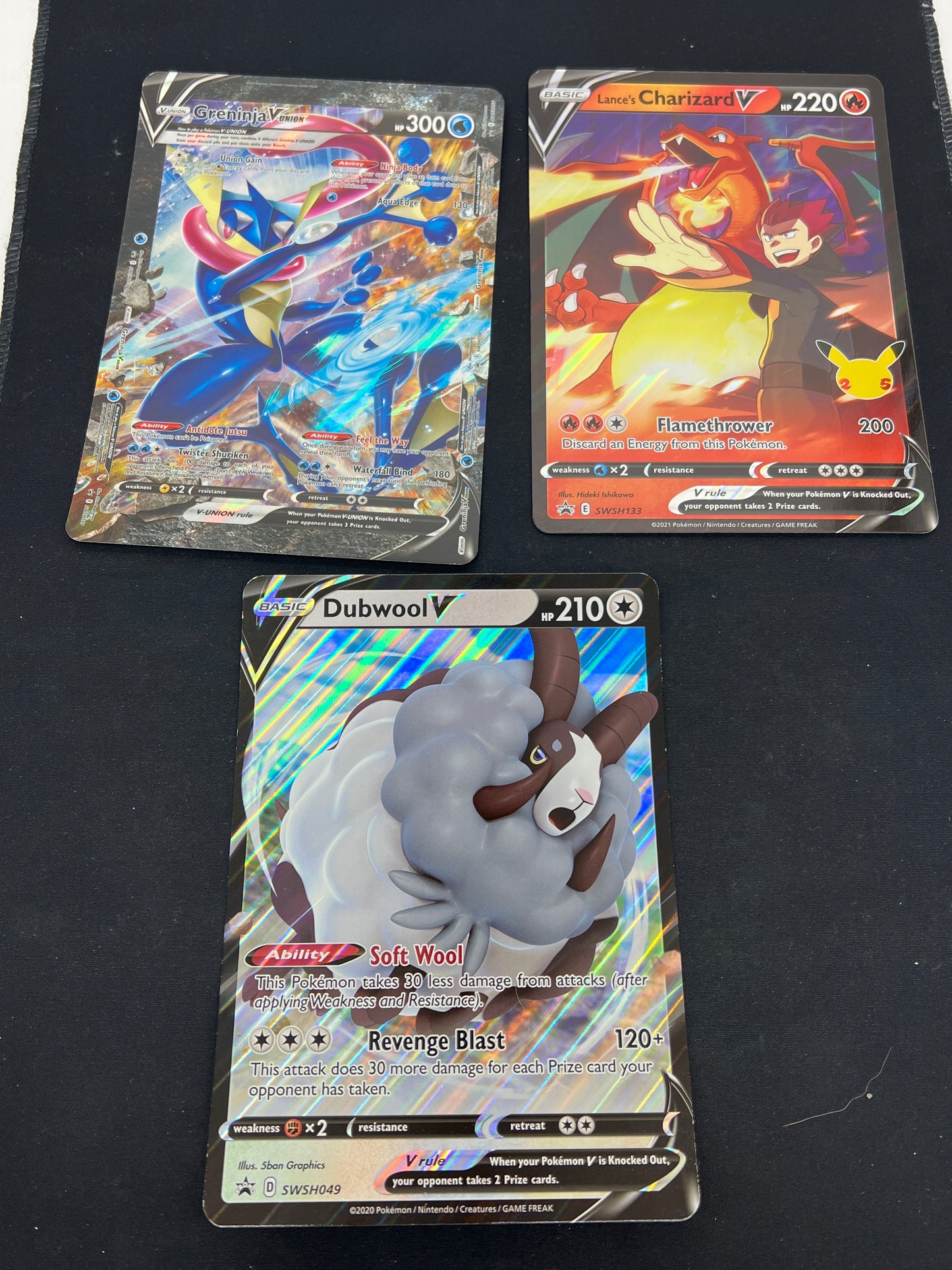 Auction Lot 23: Pokemon Cards Jumbo Assorted Lot of 3 V and V-union Conditions Vary