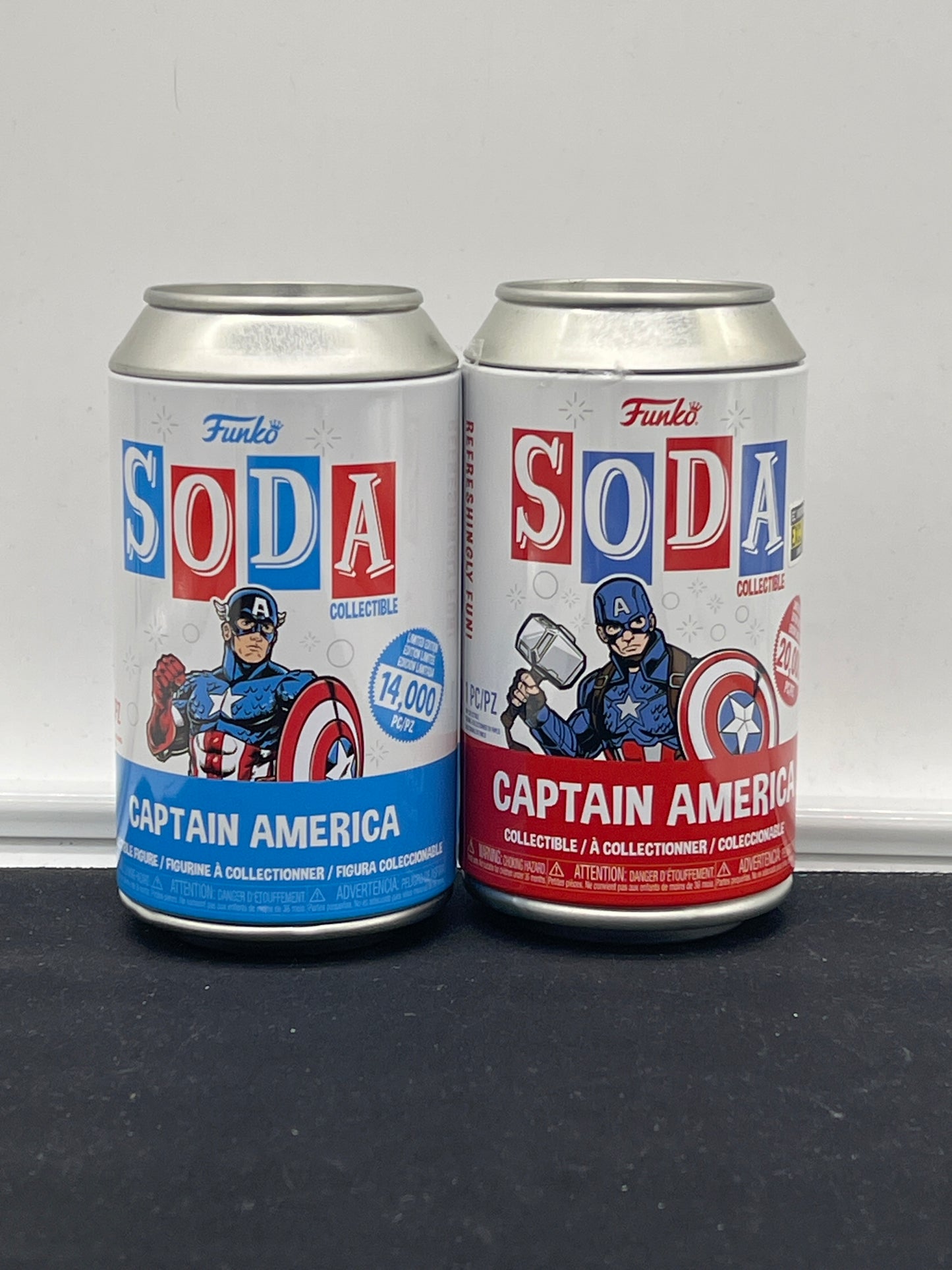 Auction Lot 61: Funko Soda Figures Lot of 2 Captain America