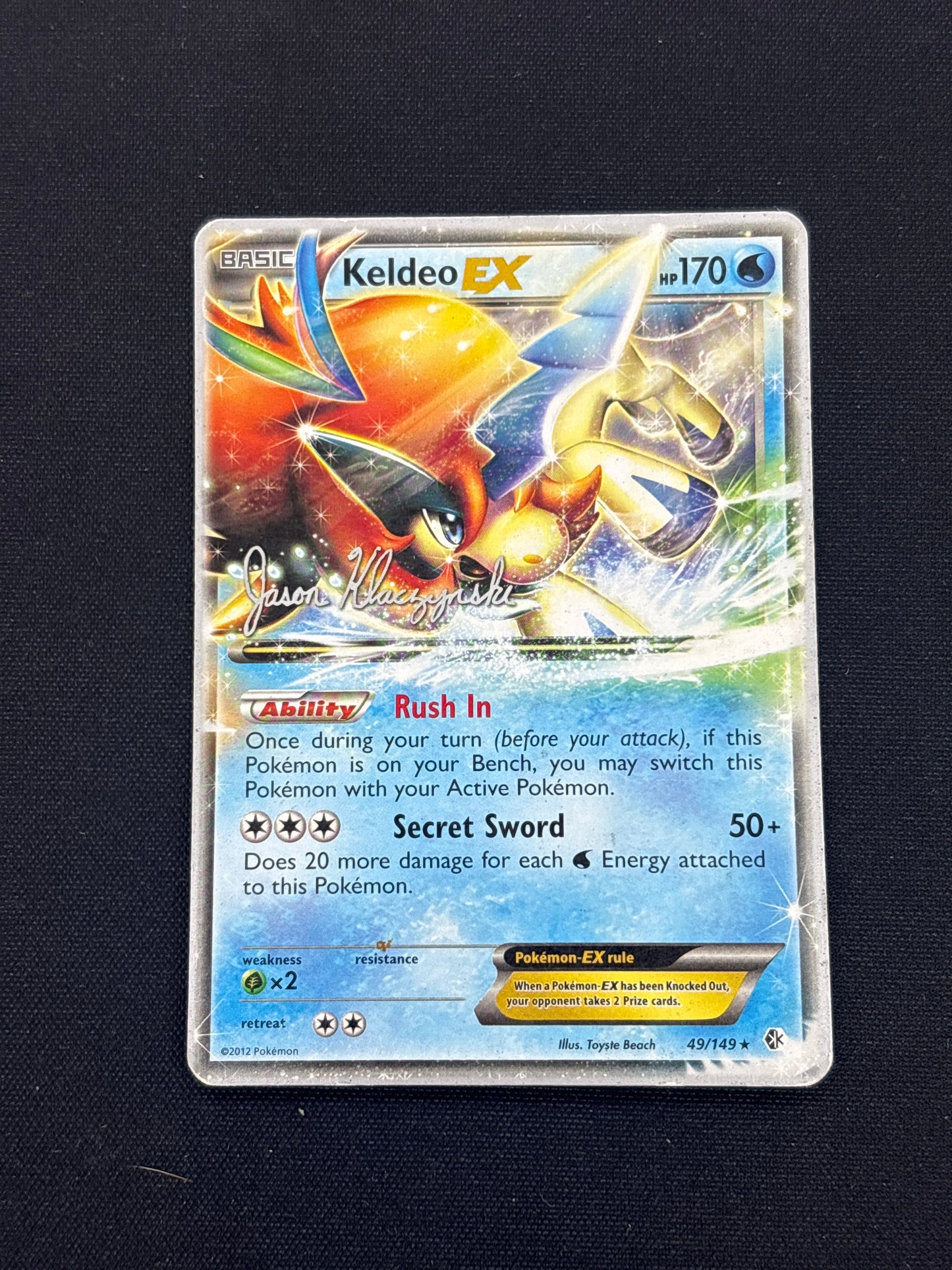 Auction Lot 135: Keldeo EX World Championship Card Conditions Vary