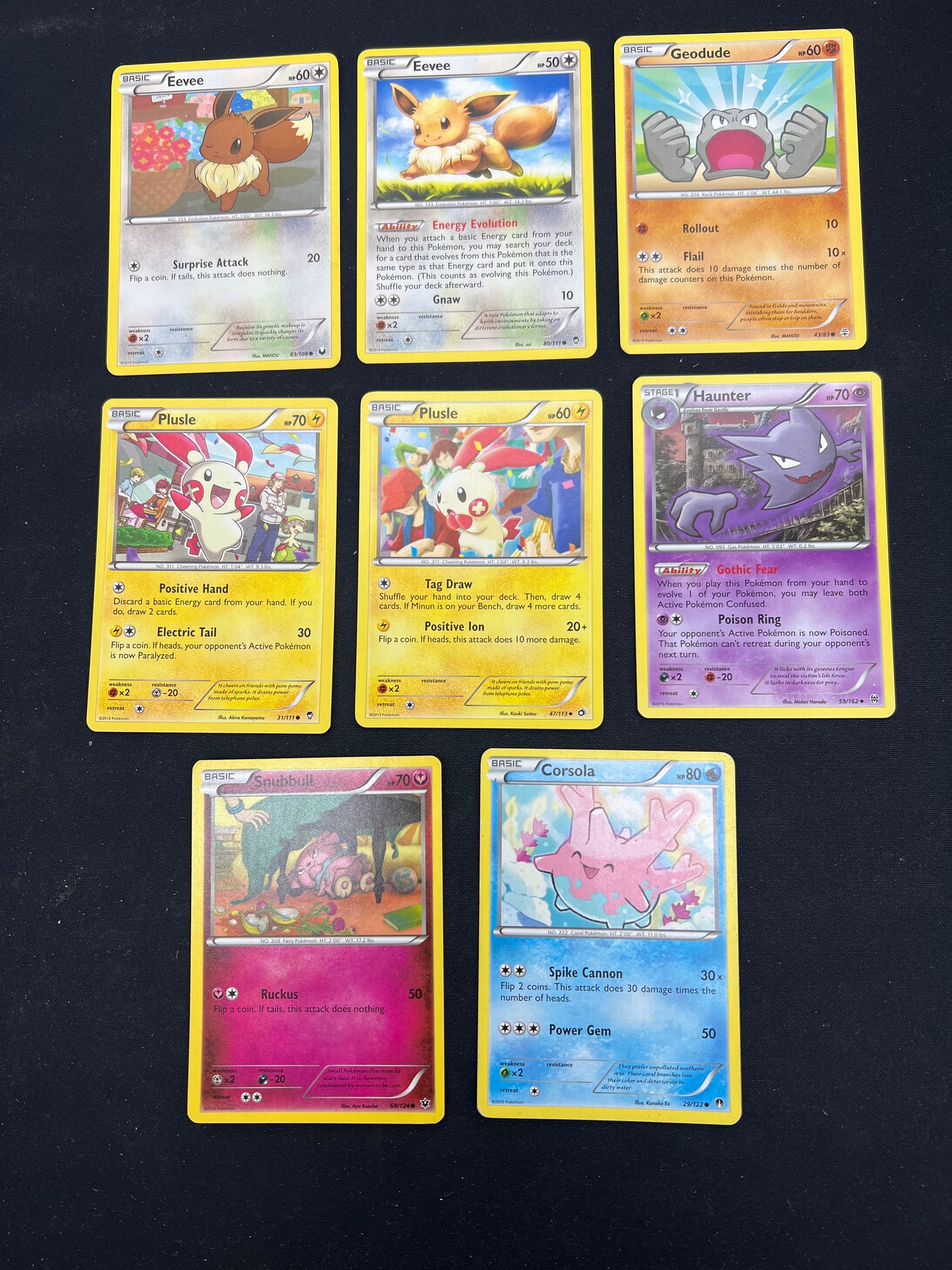 Auction Lot 177: Pokemon Cards Lot of 8 Assorted "Cute" Cards Conditions Vary
