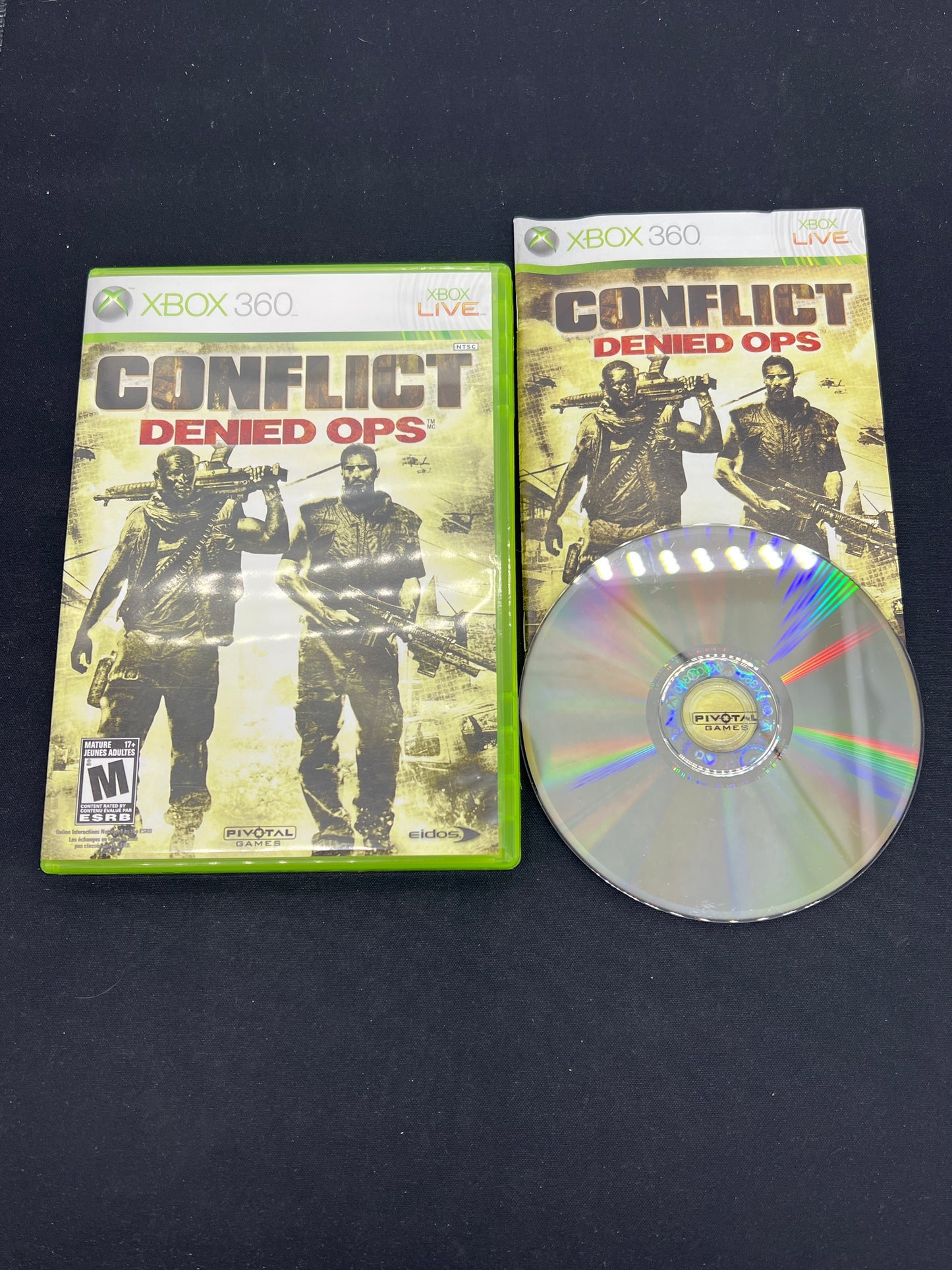Auction Lot 205: XBOX 360 Video Game Conflict Denied Ops CIB