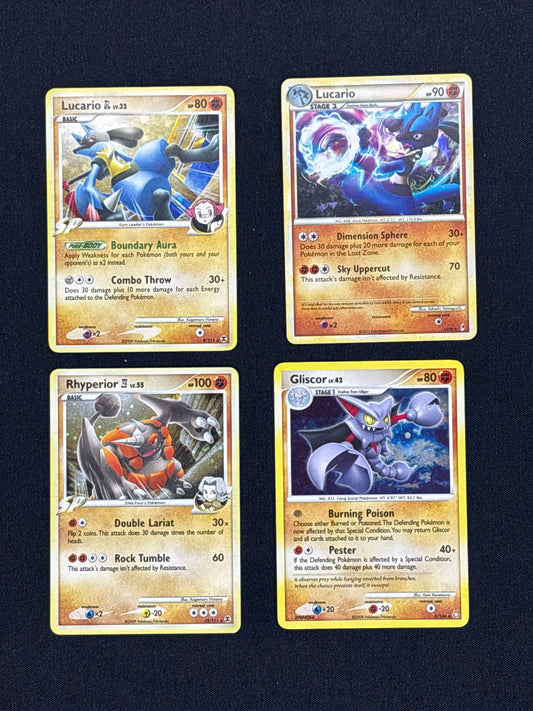 Auction Lot 35: Pokemon Mid Era Fighting Type Reverse Holo and Holo Rare Lot Conditions Vary