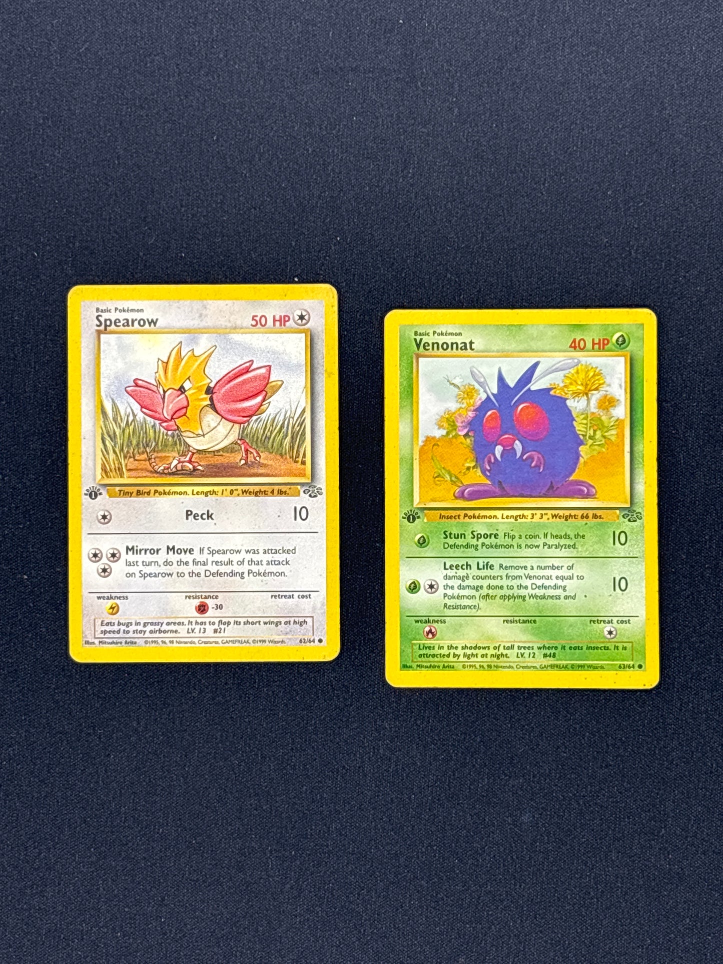 Auction Lot 89: Pokemon WOTC 1st Edition Jungle Common Cards Conditions Vary