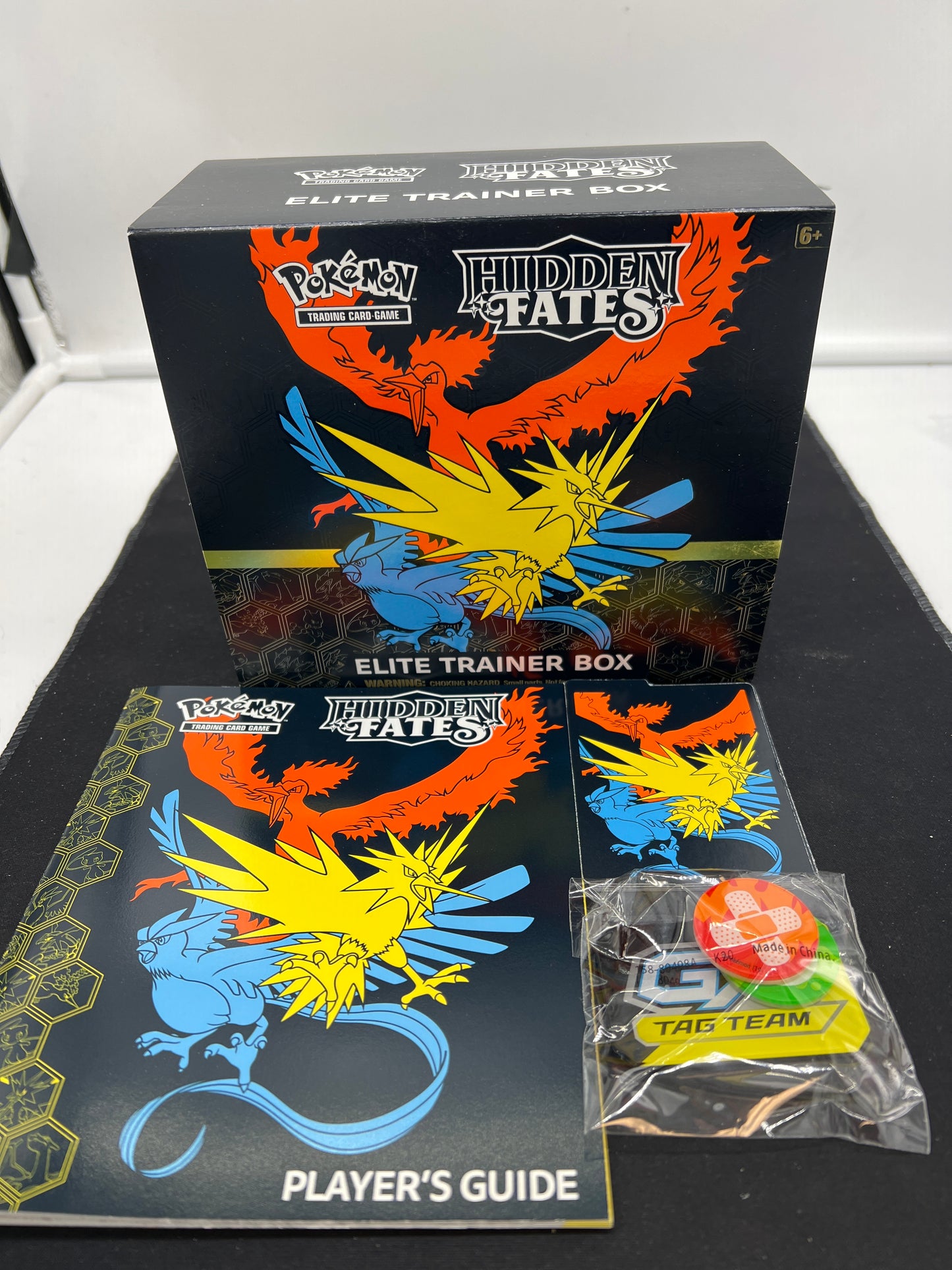Auction Lot 277: Pokemon Hidden Fates EMPTY ETB Box With Player Guide and Inserts