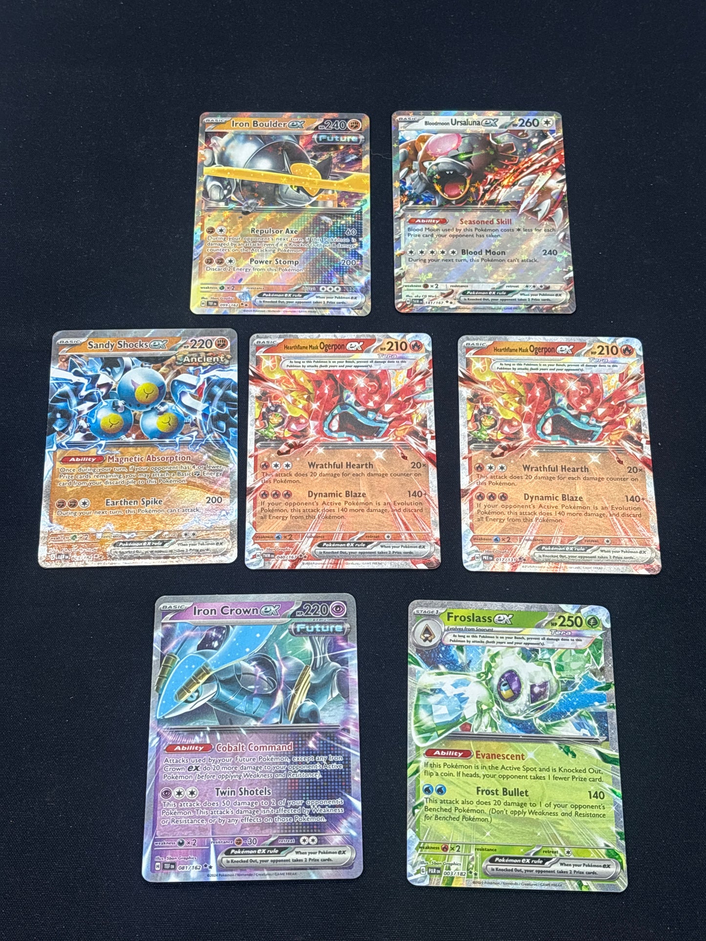 Auction Lot 61: Pokemon Cards Assorted Lot of 7 EX Double Rares Conditions Vary