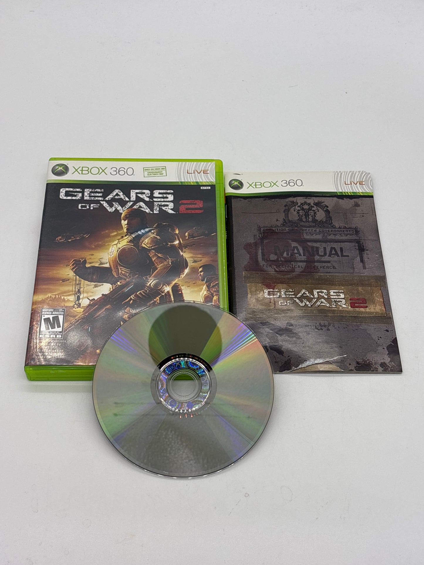 Auction Lot 116: Gears of War 2 Video Game XBOX 360 CIB